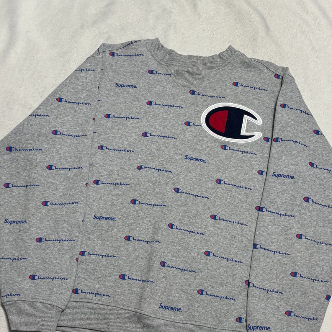 L 슈프림 X 챔피온 맨투맨 상품이미지1