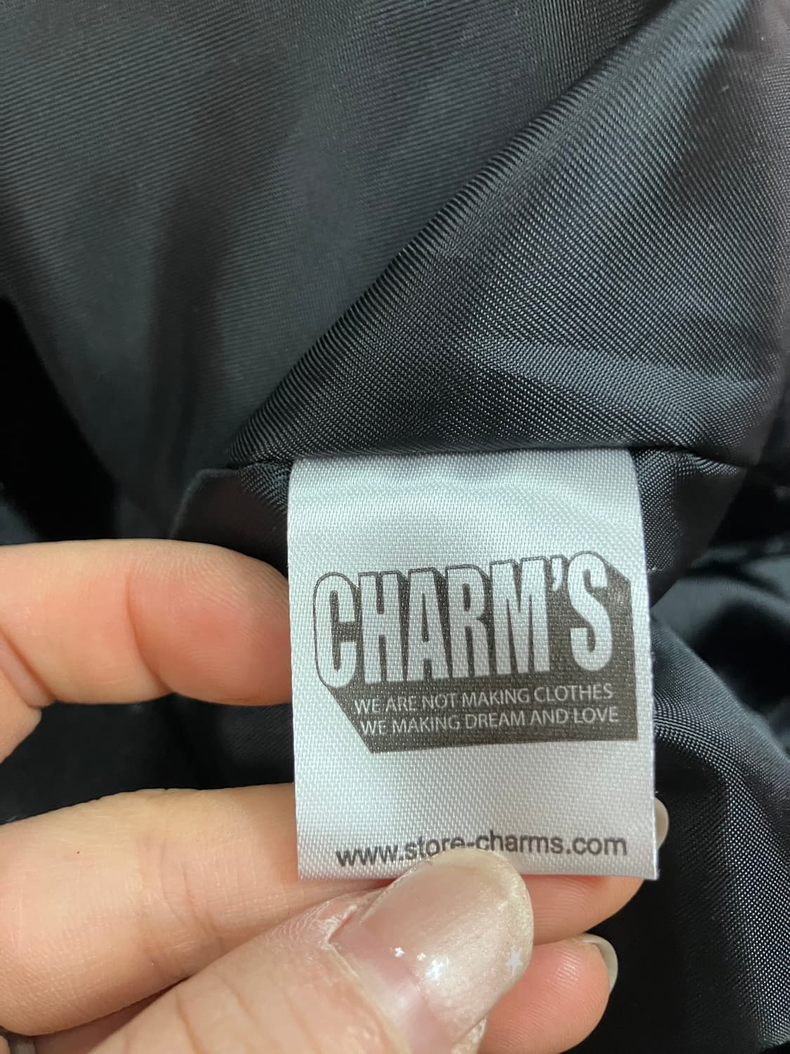 CHARMS 새틴 핑크 자수 봄버 자켓 95~100 상품이미지8