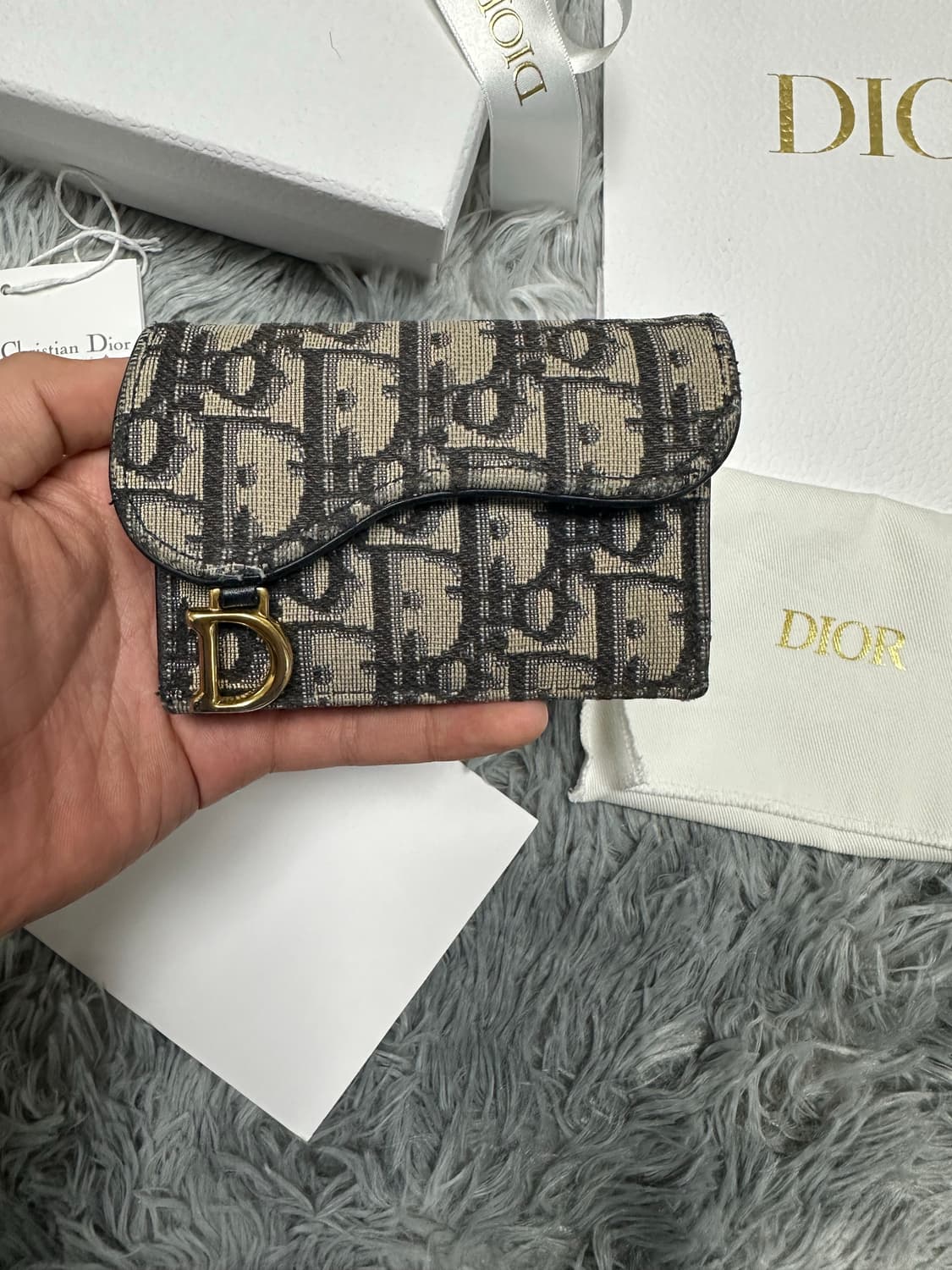 (정품) 디올 오블리크 새들 카드지갑  상품이미지2