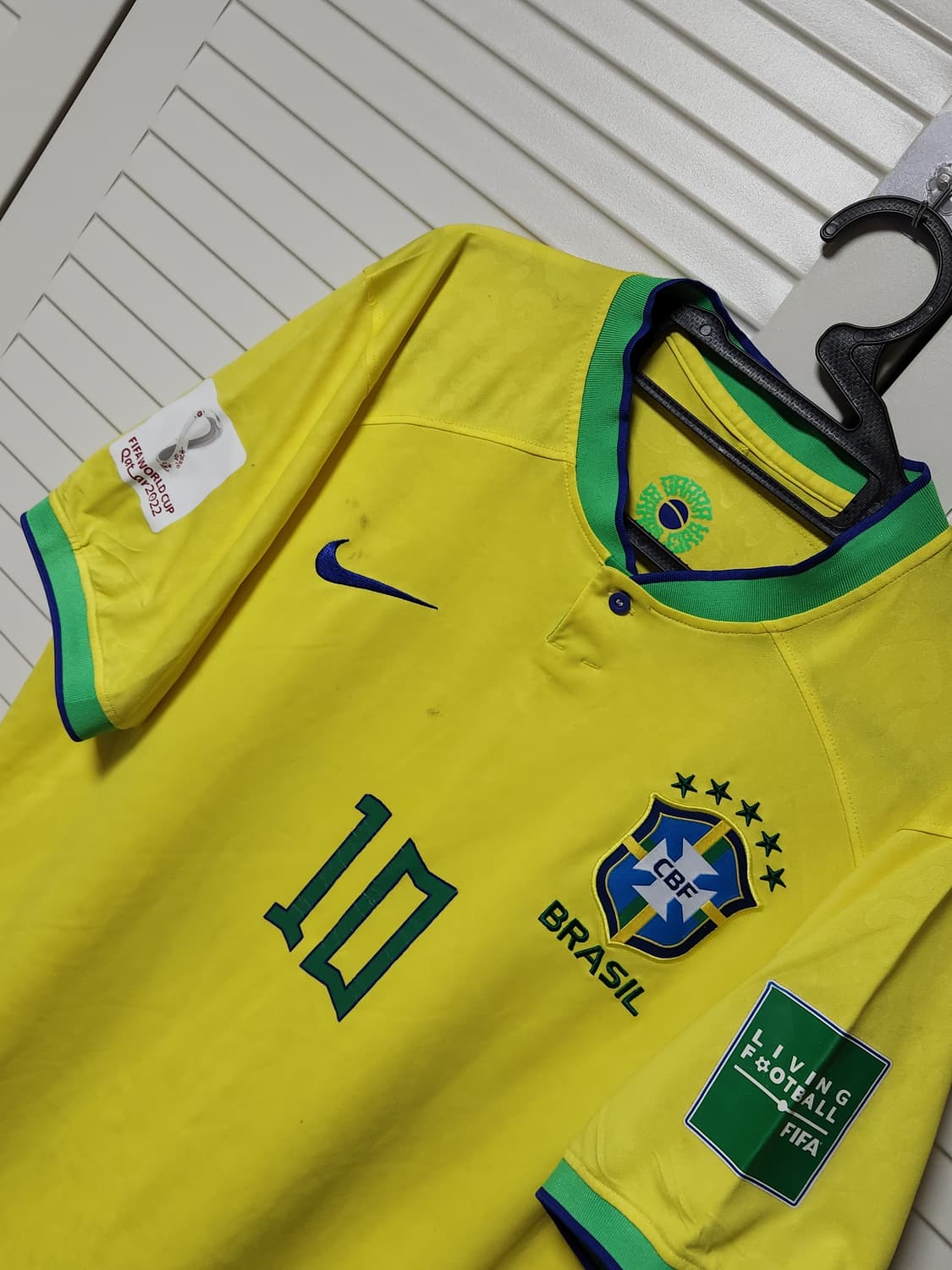 22-24 나이키 브라질 국대 트레이닝 유니폼 축구 반팔 상품이미지2