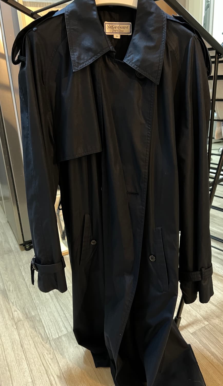 [50] 80s 입생로랑 YSL 빈티지 트렌치 코트 상품이미지3
