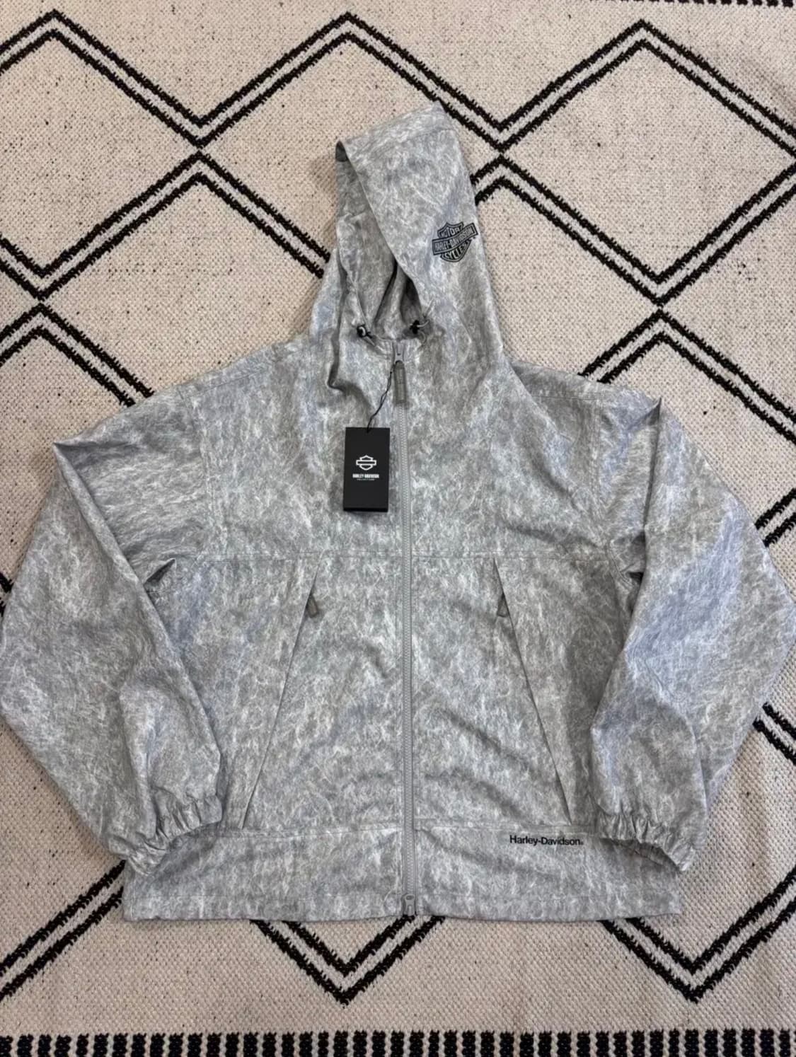 [새제품/L] 할리데이비슨 윈드브레이커 자켓 - 라이트 그레이 상품이미지5