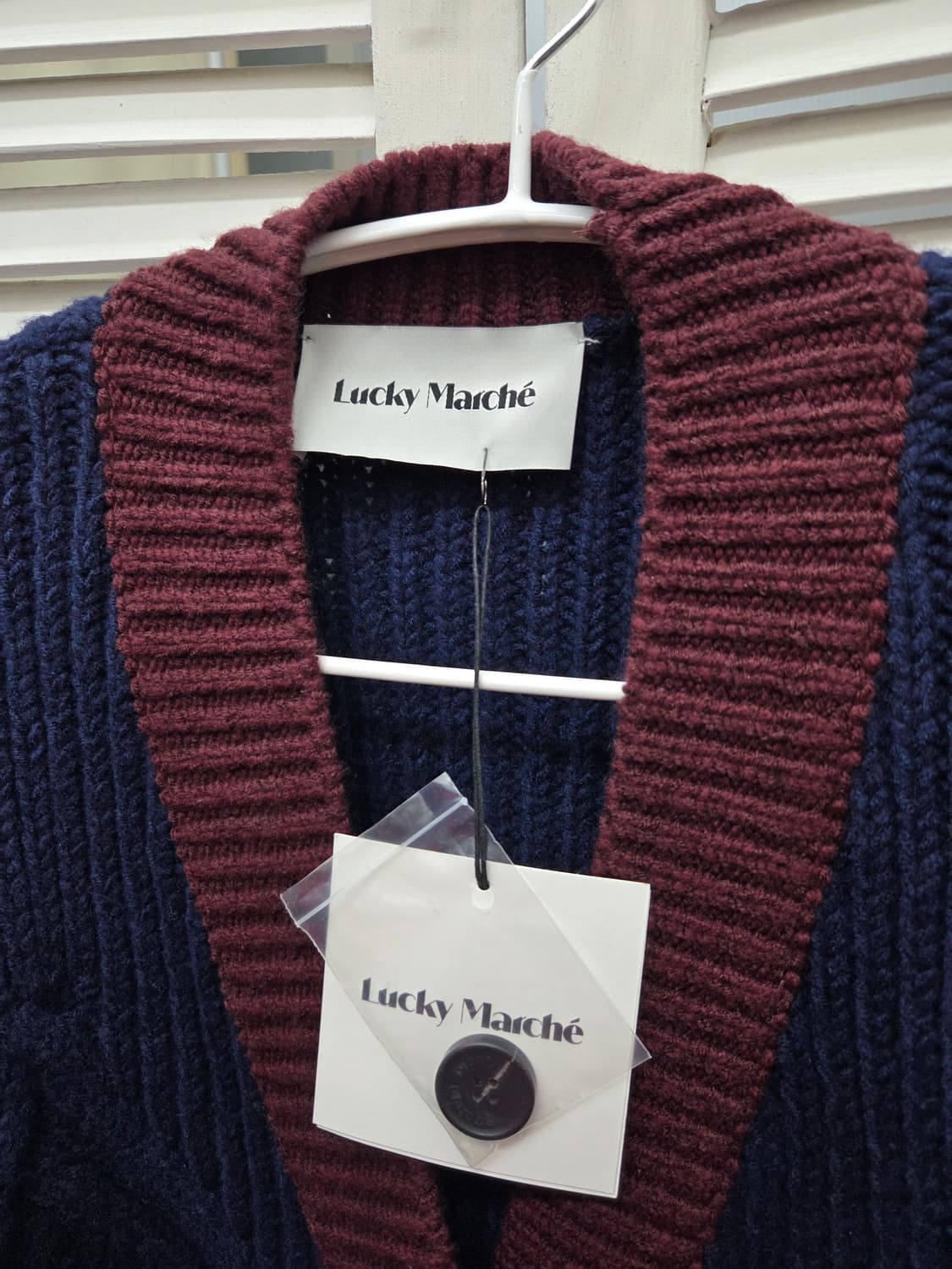 럭키마르쉐 럭키슈에뜨 울 니트 가디건 상품이미지2
