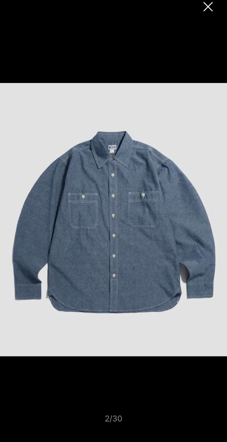 브론슨 샴브레이 셔츠 상품이미지2