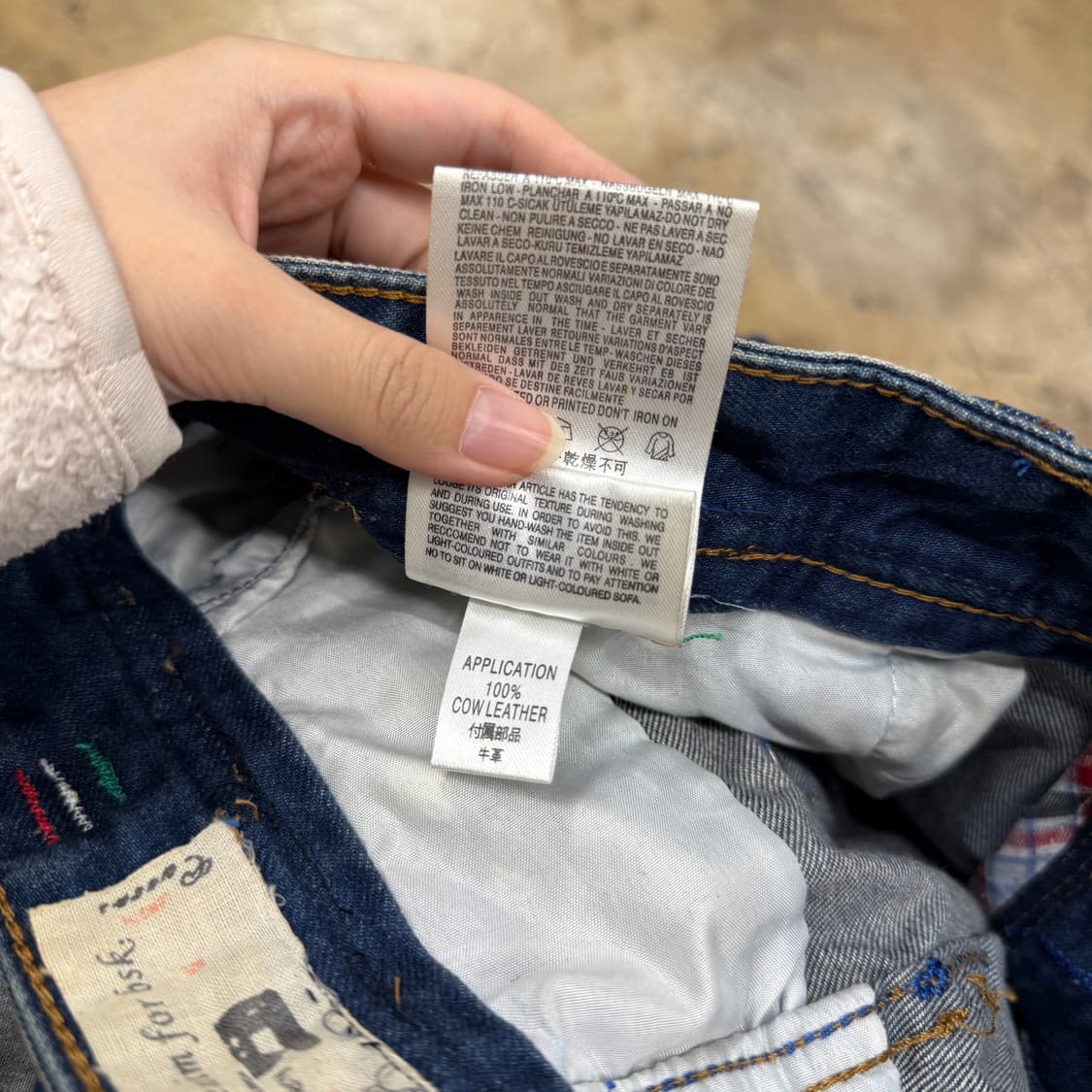 [정품/36] 디젤 진청 워싱 데님 청바지 b10 상품이미지8