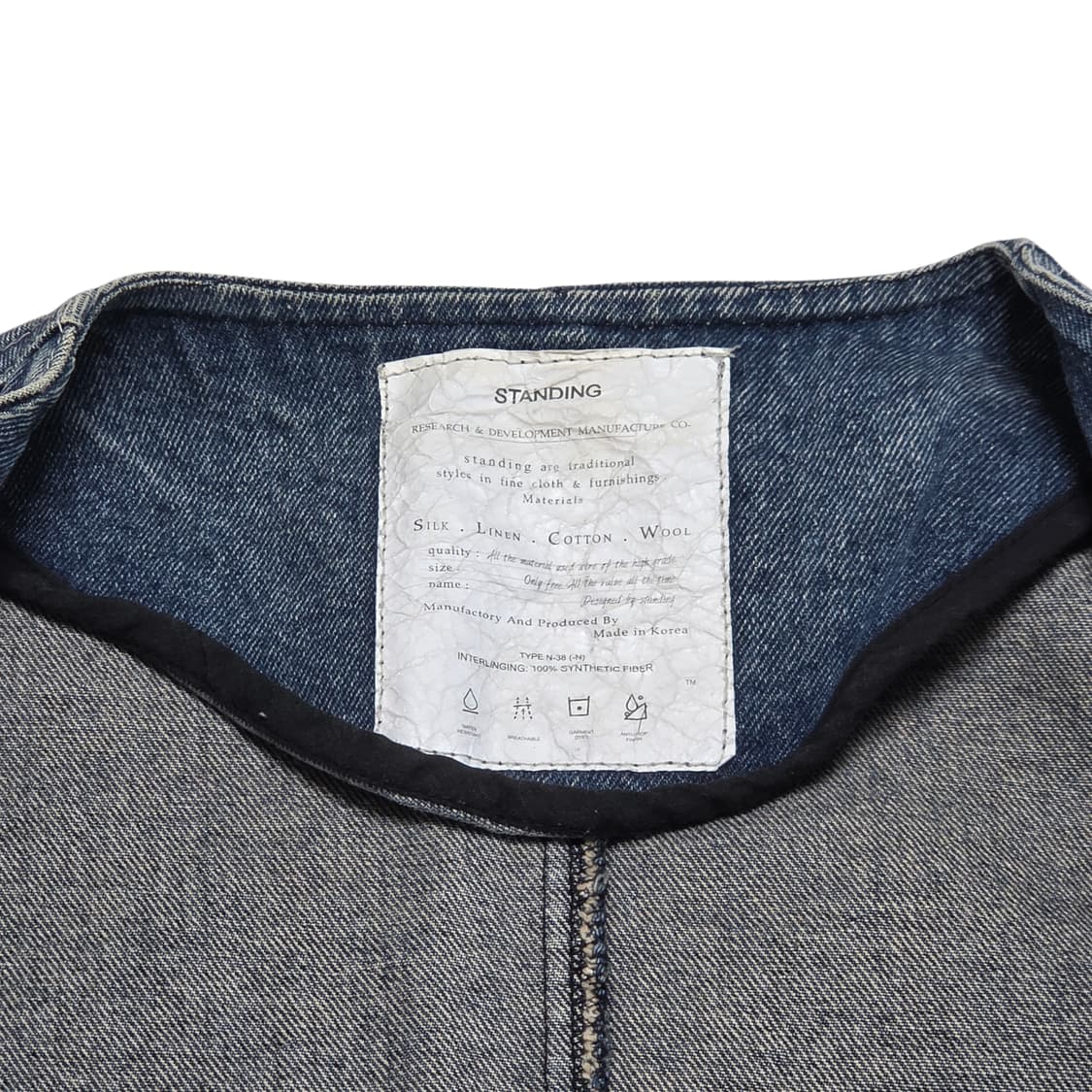 차이나넥 빈티지 청자켓 입니다 
 상품이미지3