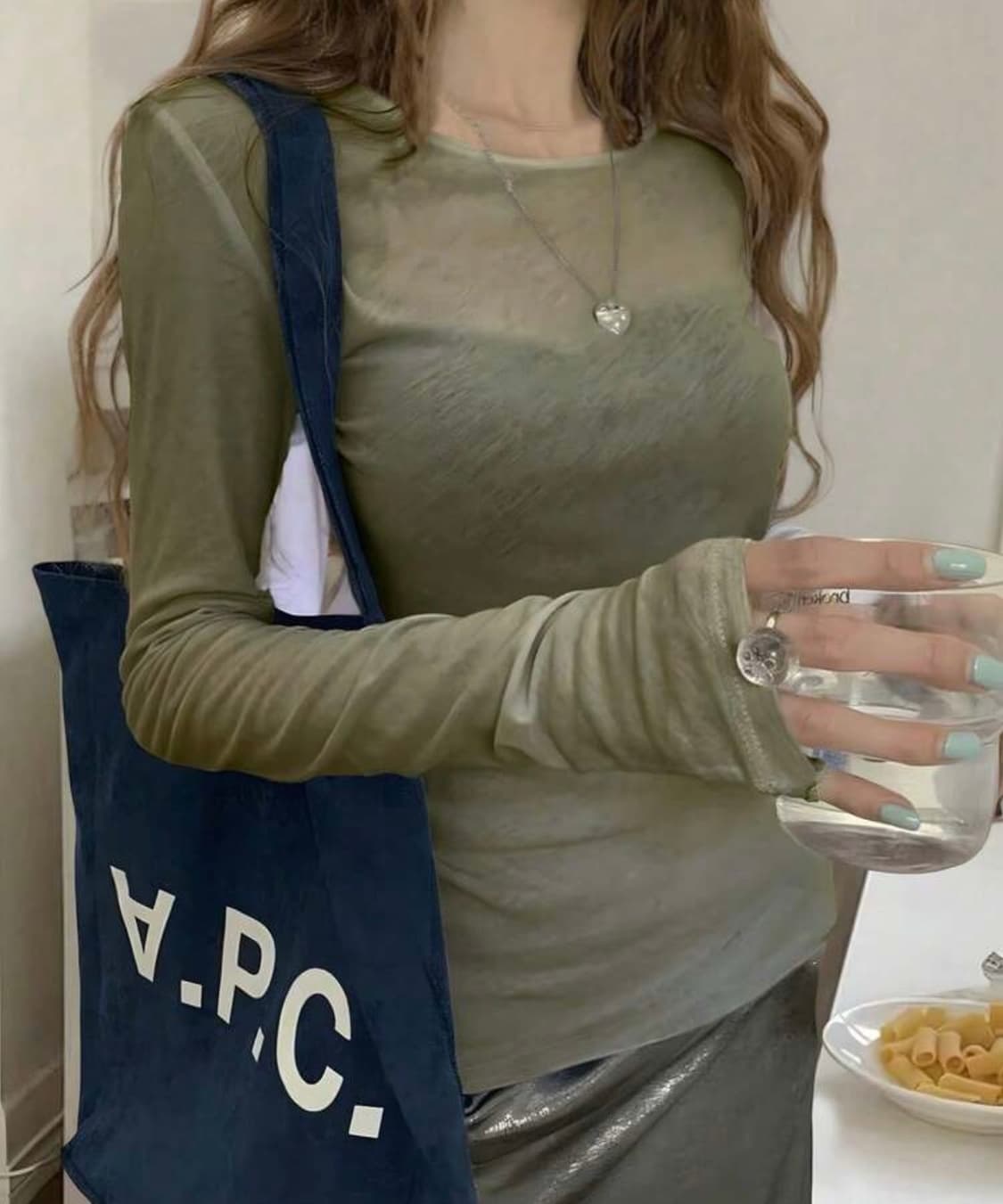 초록 롱 슬리브 상품이미지1