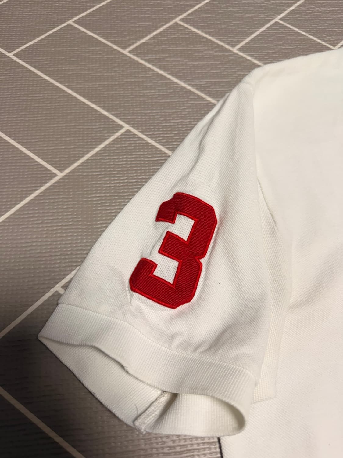 폴로 빅포니 반팔 럭비티 화이트 상품이미지4