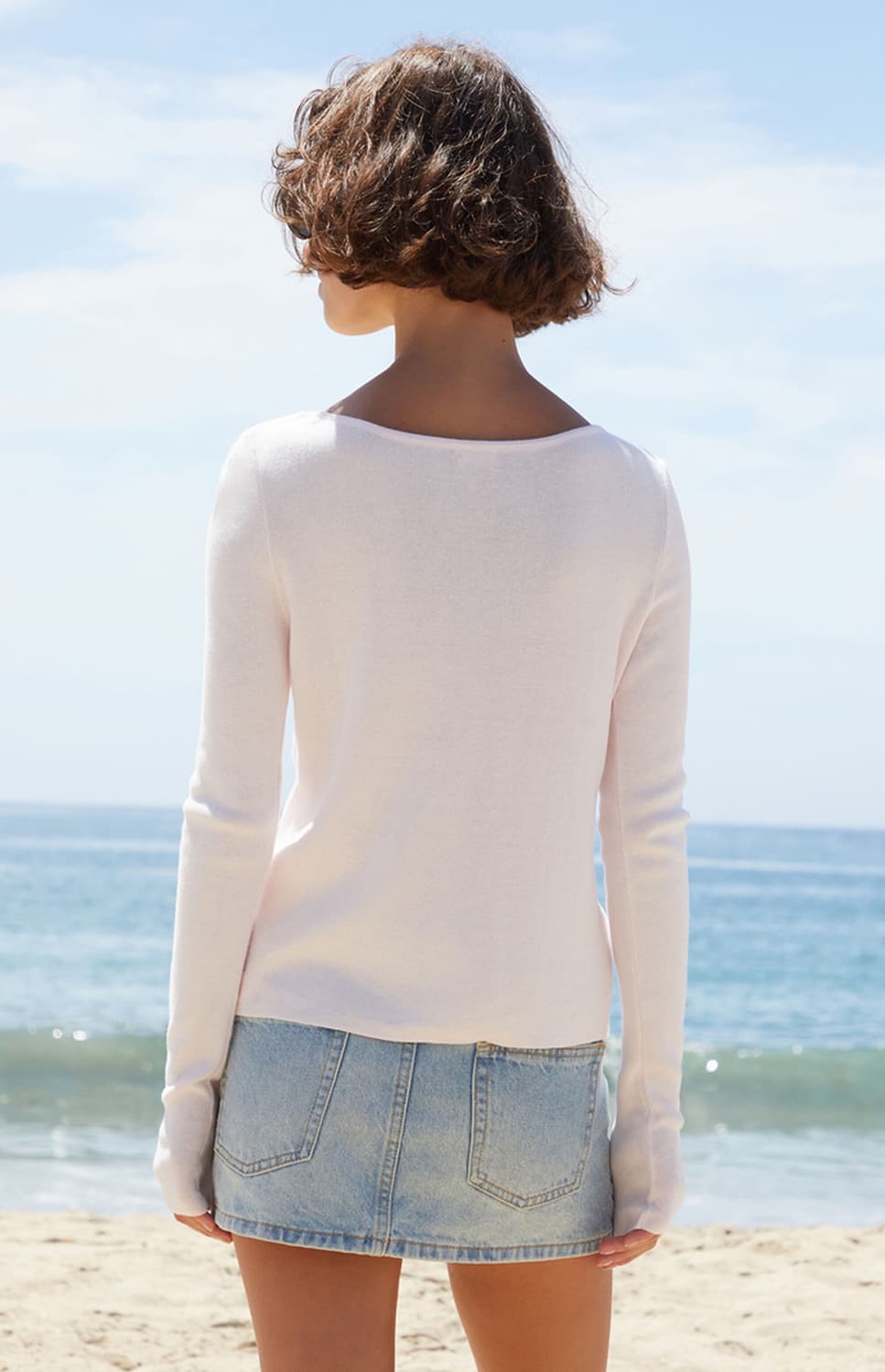 Brandy melville 브랜디멜빌 라이트핑크 가디건 상품이미지6