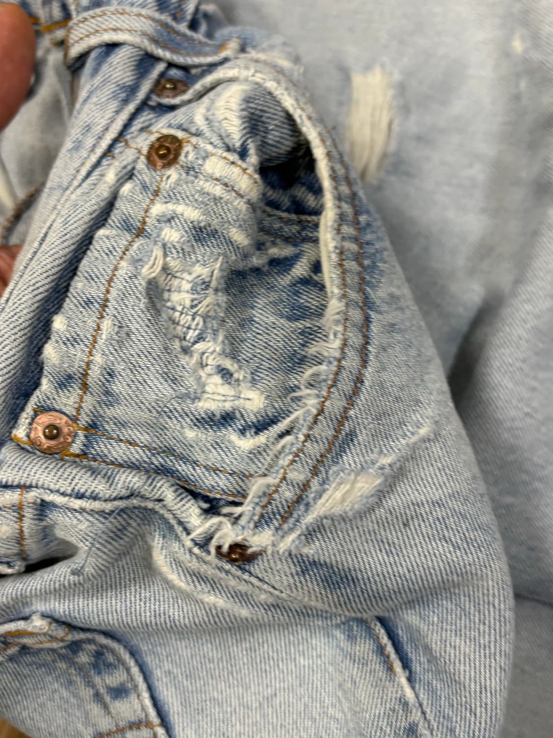 90s Levi’s usa 501 아이스블루 boro 상품이미지6