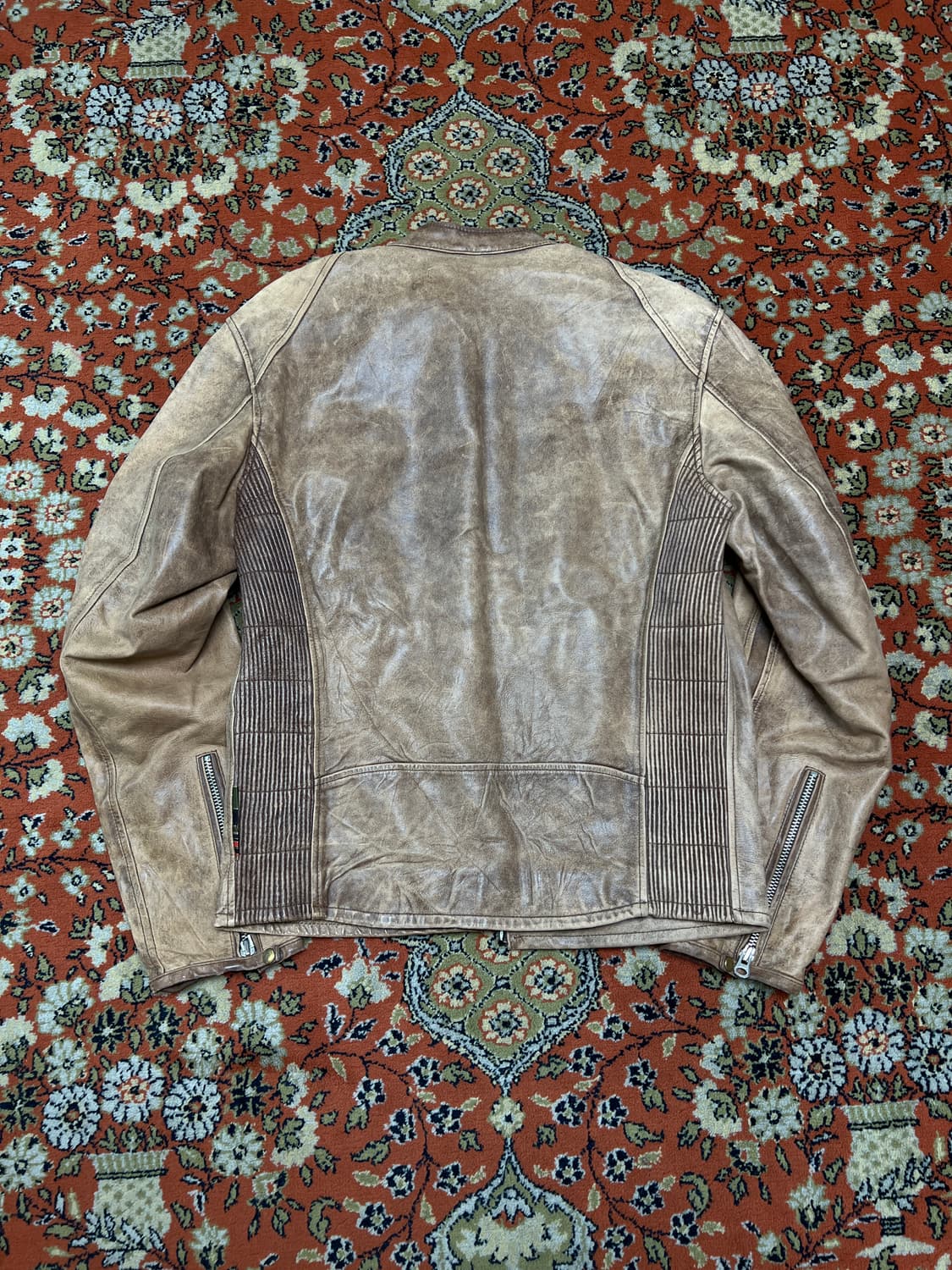 [L] Triple Five 빈티지 리얼레더 싱글 라이더 자켓 상품이미지4