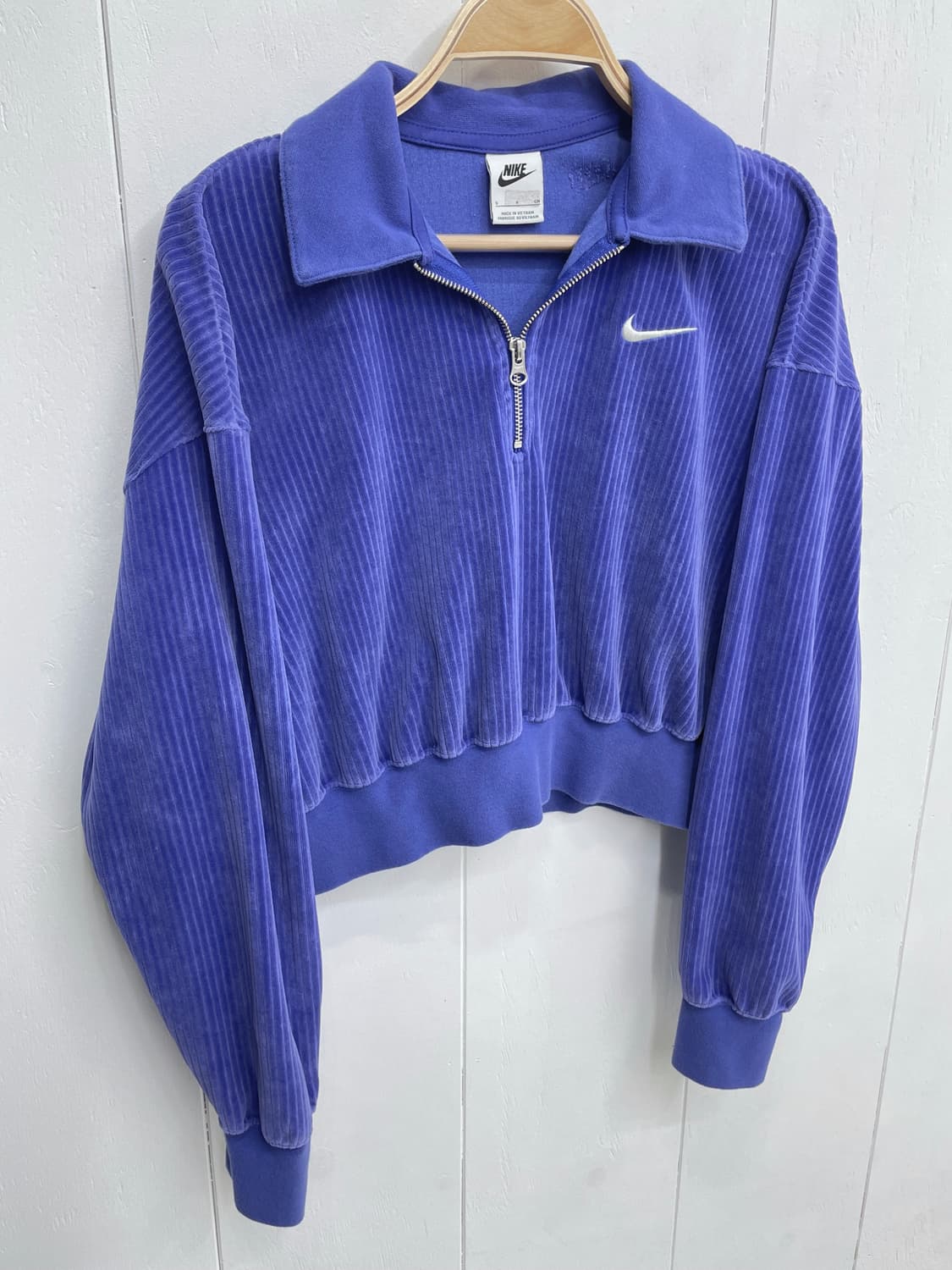 나이키 벨루어 코듀로이 크롭 하프 집업 상품이미지4