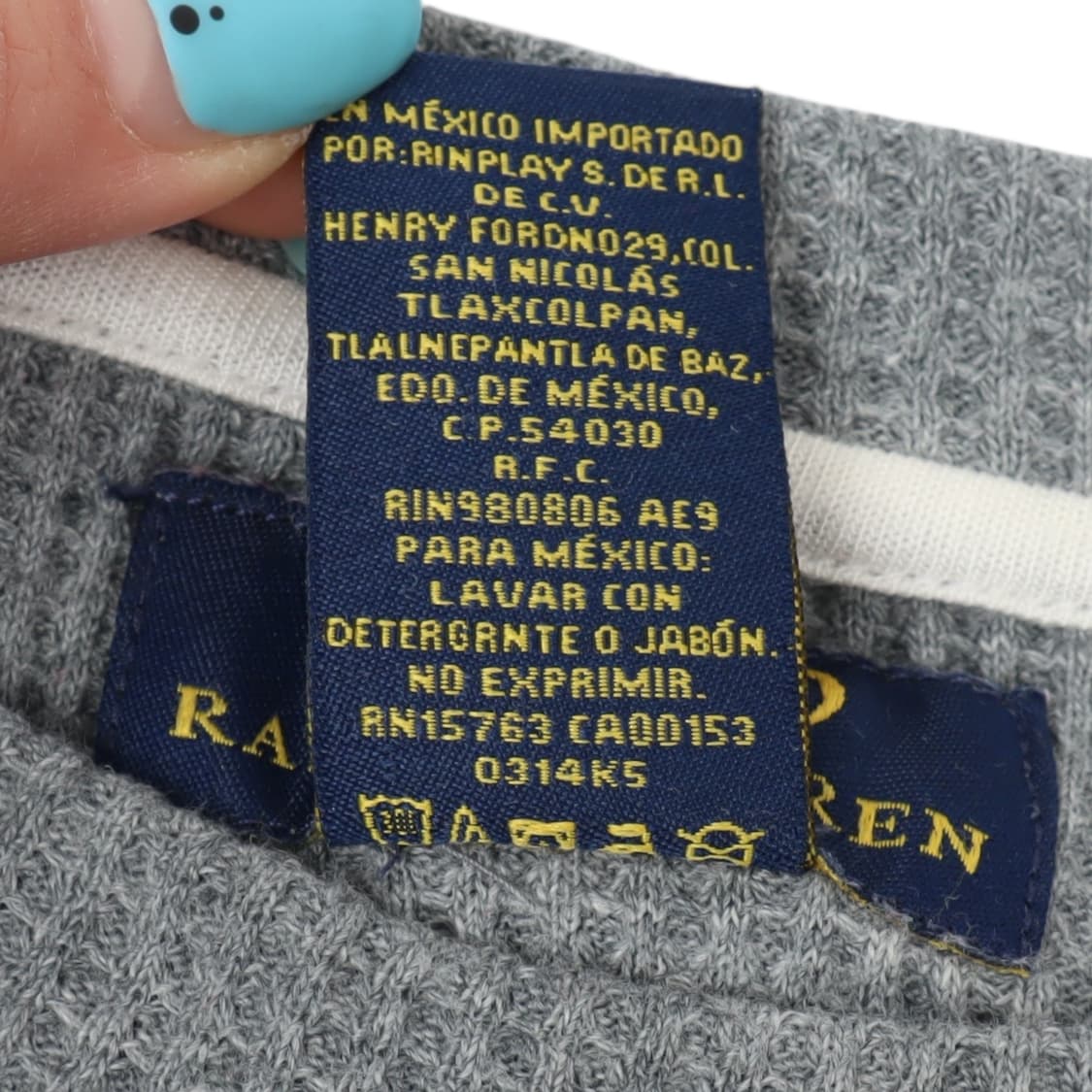 폴로 랄프로렌 그레이 와플 롱슬리브 티셔츠 상품이미지9