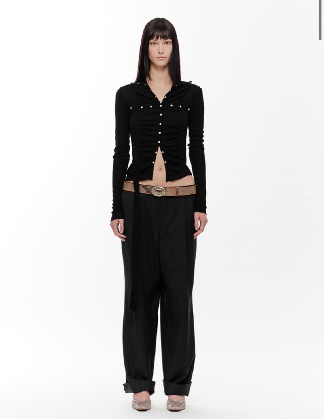 2000Archives Lena Shirring Top 상품이미지2