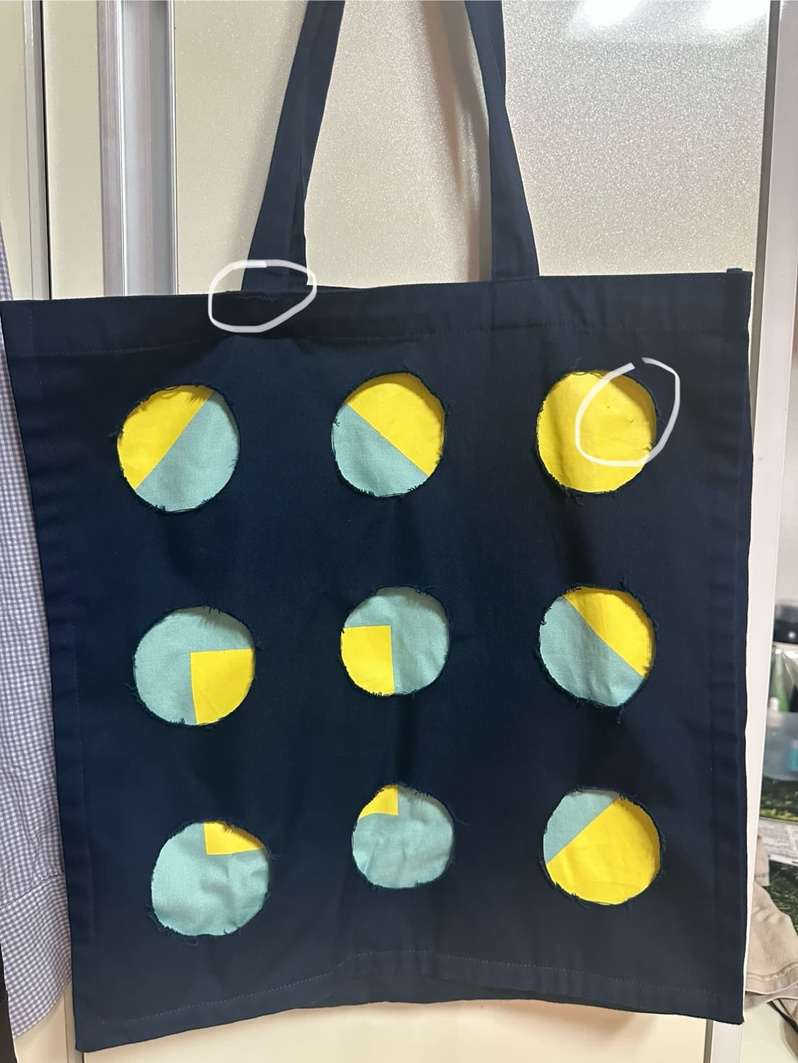 COSMOSS FLAG TOTE BAG (NAVY) 상품이미지3