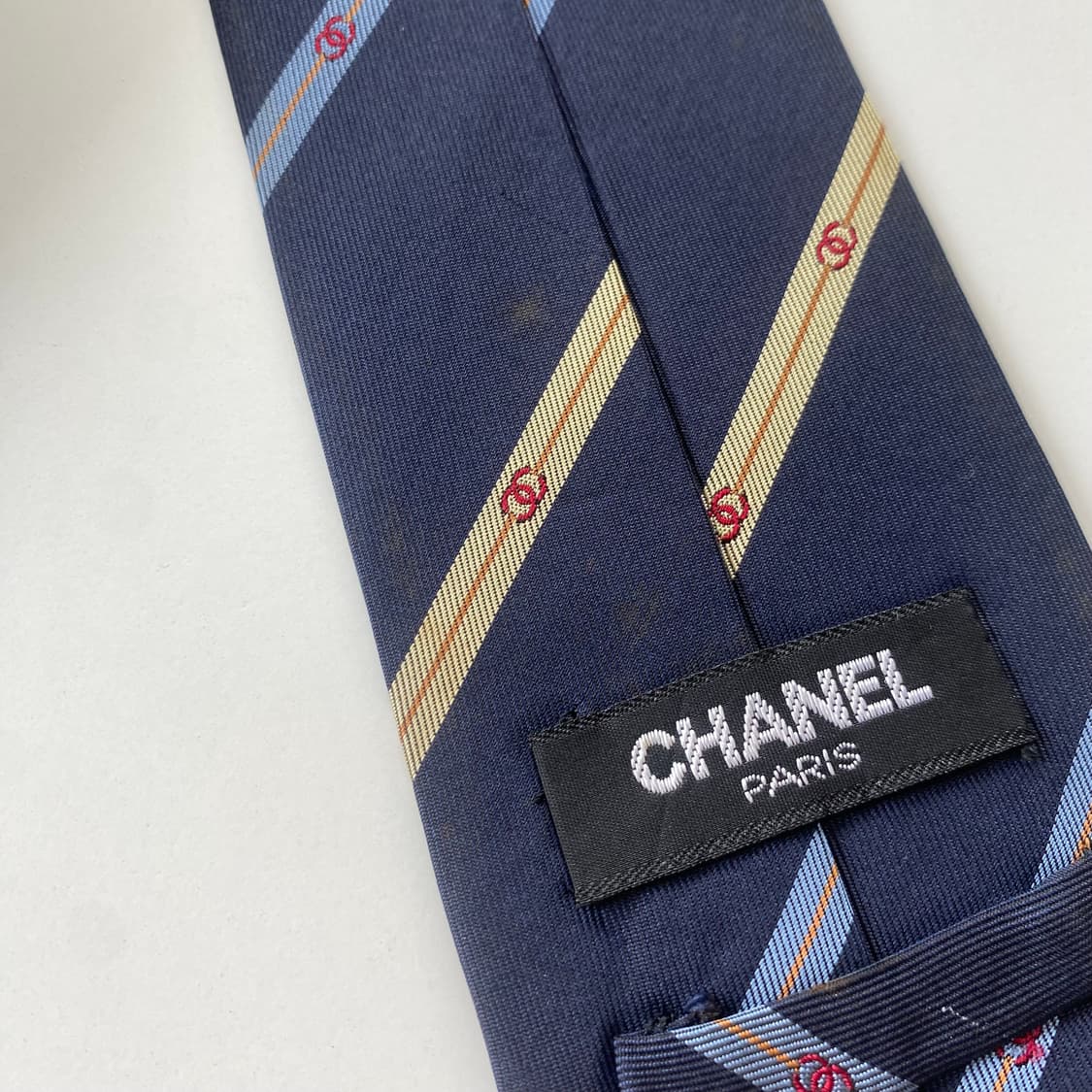 샤넬(CHANEL) 모노그램 명품 정품 넥타이 8.2cm 상품이미지9