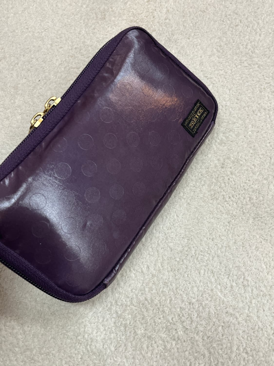Porter 포터 도트 장지갑 퍼플 상품이미지5