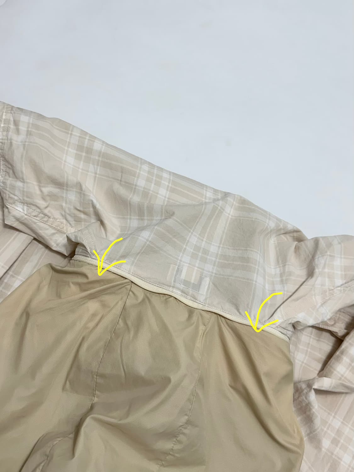 커버낫 타탄체크 아노락 바람막이 상품이미지7
