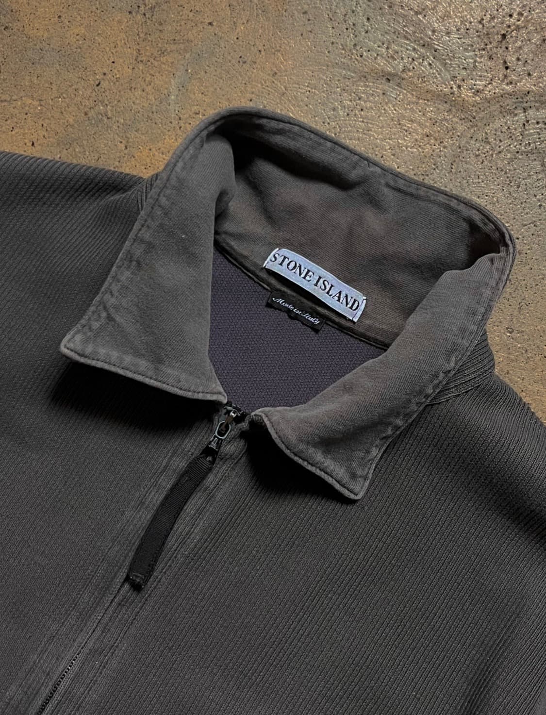 00SS 스톤아일랜드 그린 엣지 배지 립 니트 오버 셔츠 아카이브 상품이미지6