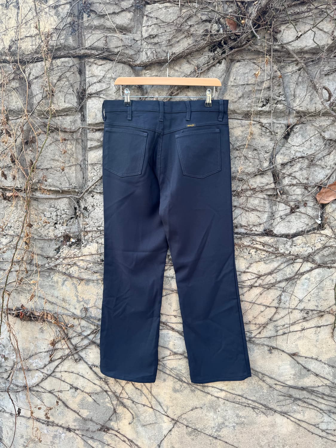 90s 랭글러 빈티지 메카닉 부츠컷 팬츠 네이비 33 상품이미지2