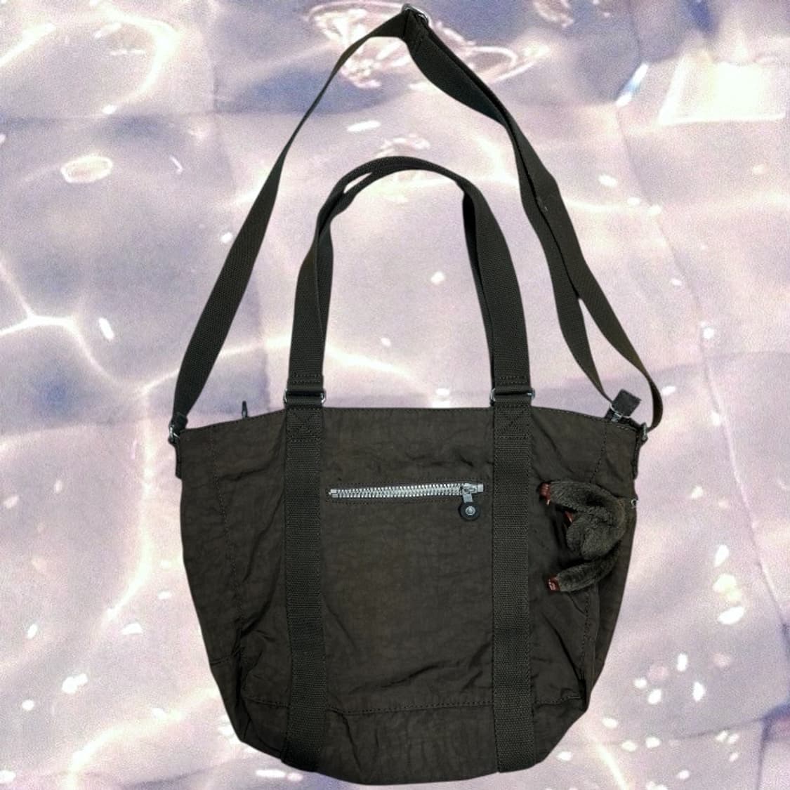 키플링 크로스백 토트백 숄더백 빅 노트북 보부상 가방 브라운 y2k 상품이미지3