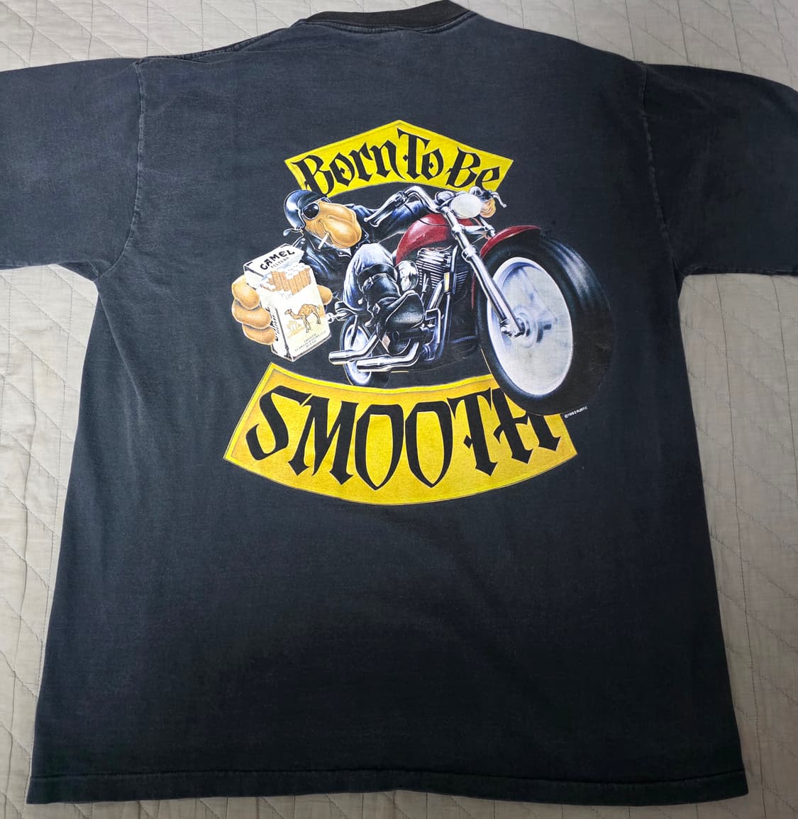 [XL] 90s 빈티지 카멜 프로모 본 투비 스무스 포켓 티셔츠 투톤 상품이미지1