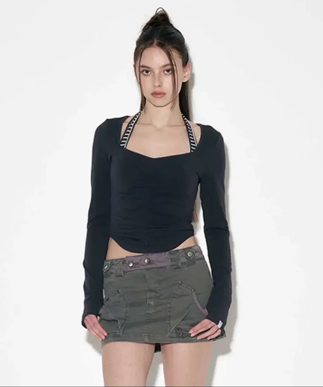 플리즈노팔로우 리나탑 홀터넥나시 상품이미지2