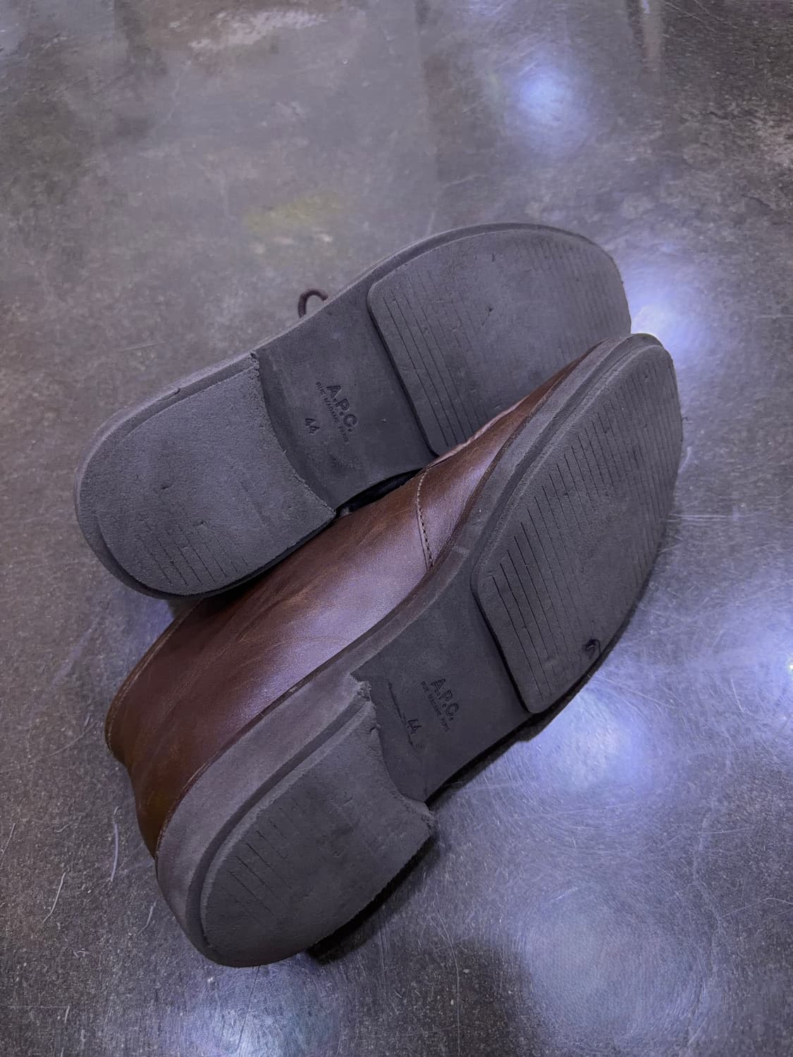 A.P.C. 아페세 에티엔 데저트 레더 부츠 워커 브라운 44 (290) 상품이미지8