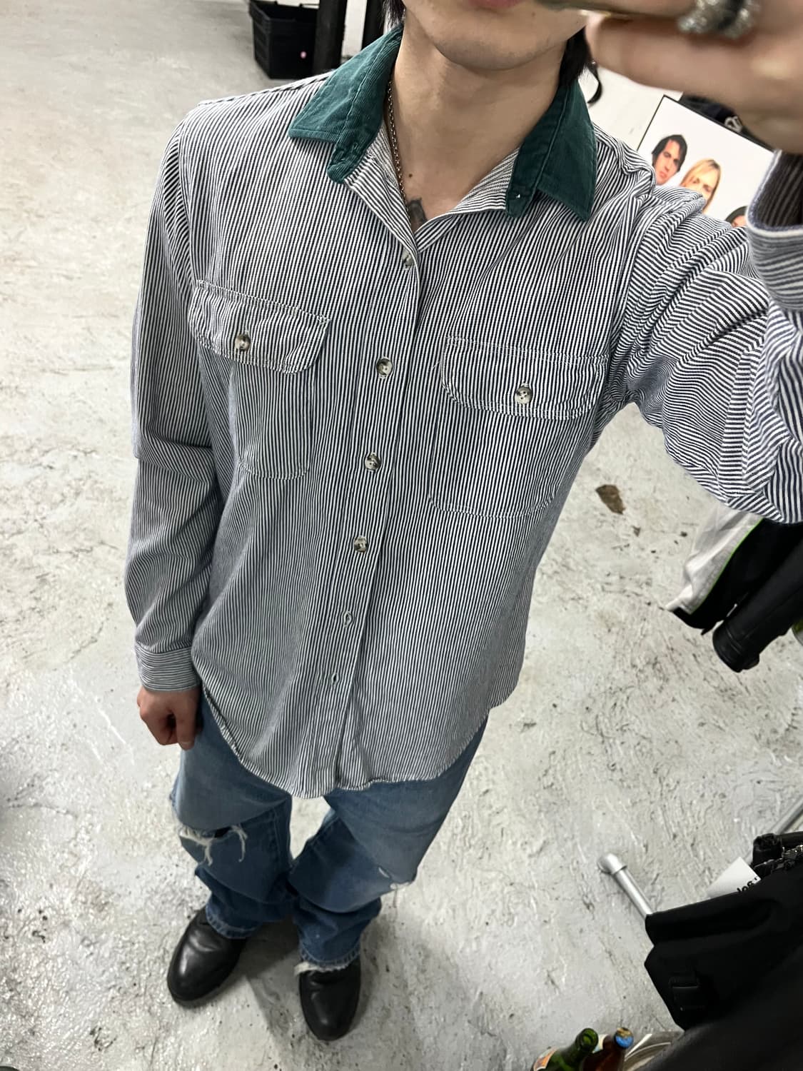 80s Prentiss Outdoors hickory shirt  상품이미지3