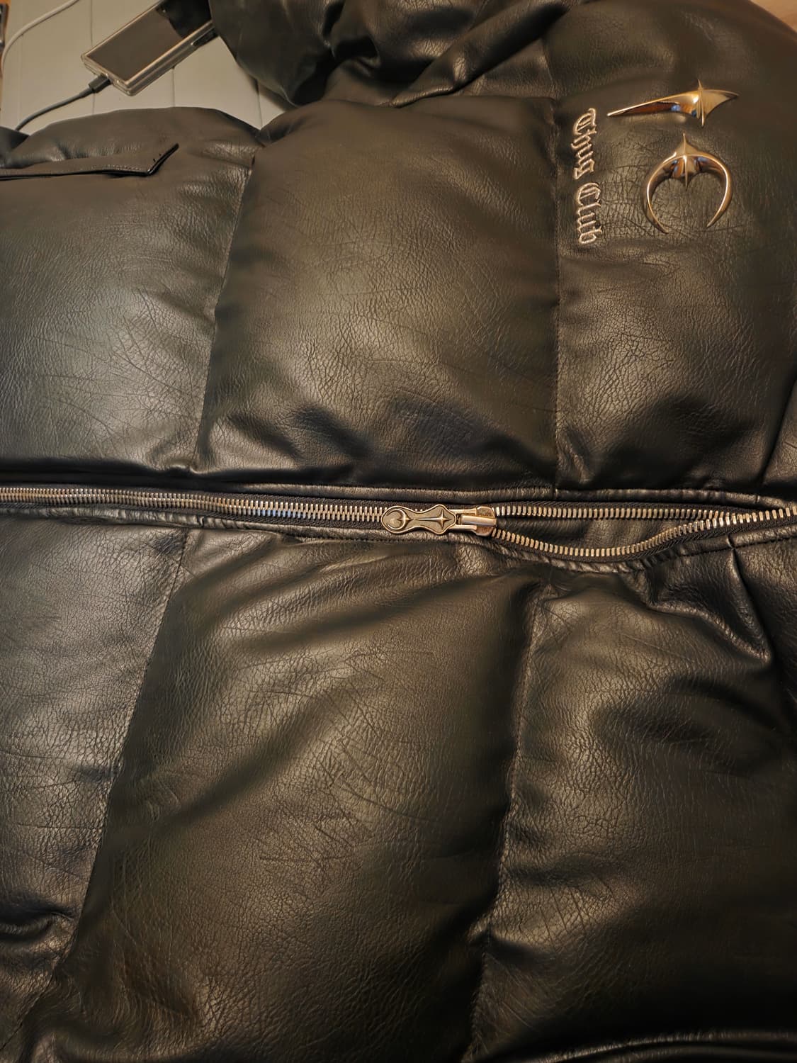 떠그클럽 레더 패딩 4사이즈 상품이미지2