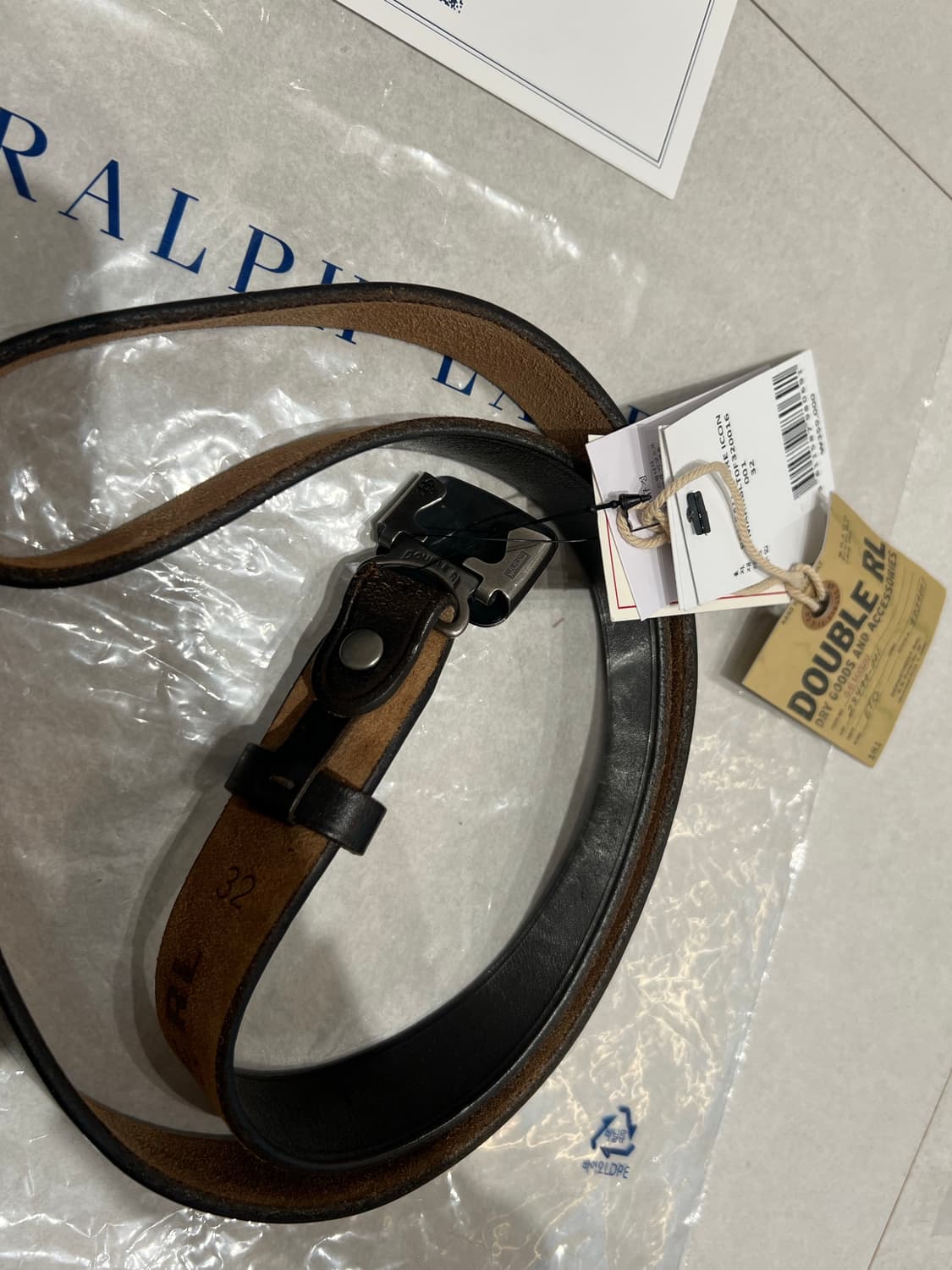 더블알엘 빈센스 벨트 블랙 32 상품이미지2