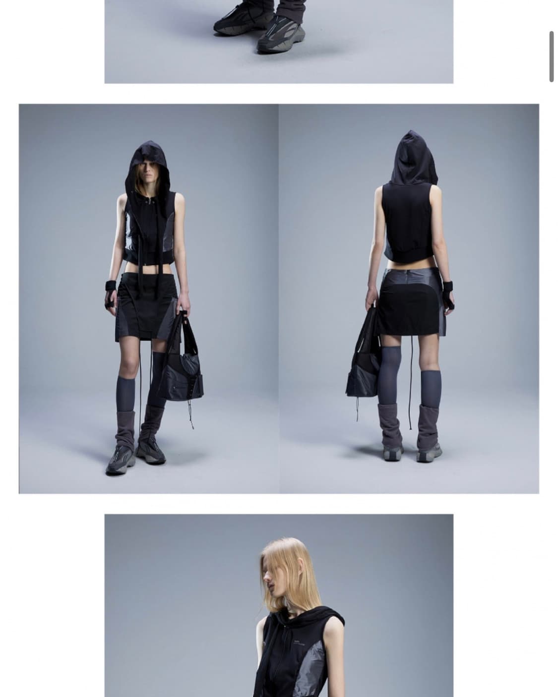 오호스 Muffler Boxer Hoodie Zip-up 블랙 상품이미지3