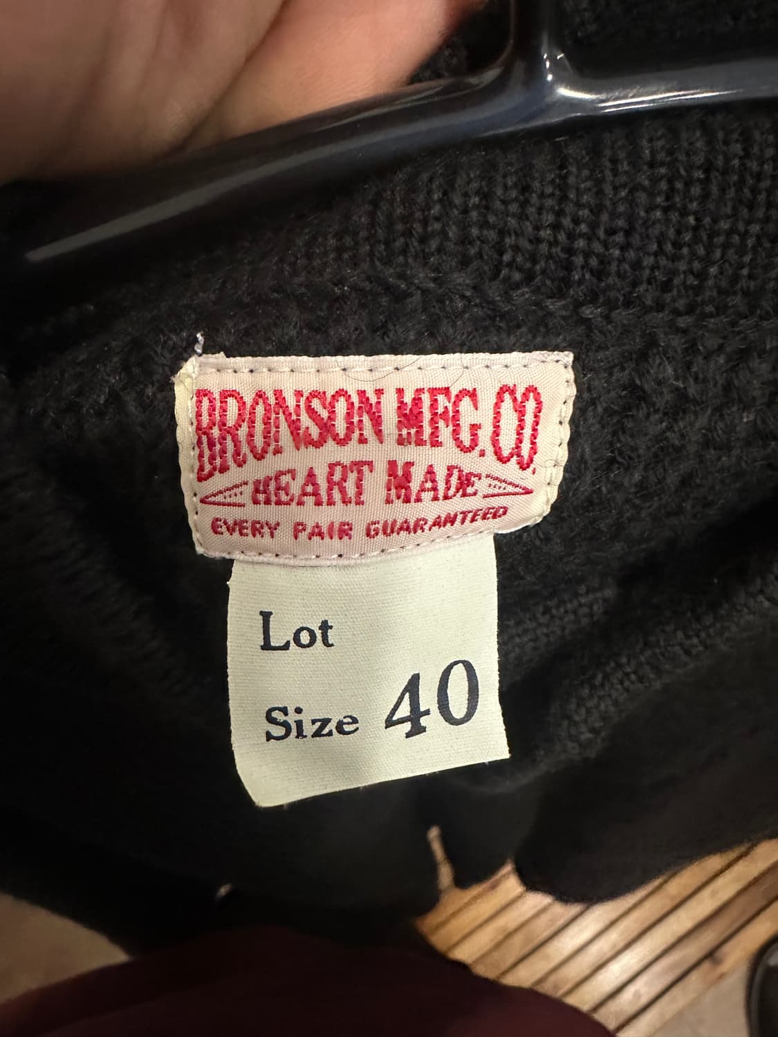 브론슨 미 육군 5버튼 니트 블랙 40 상품이미지3