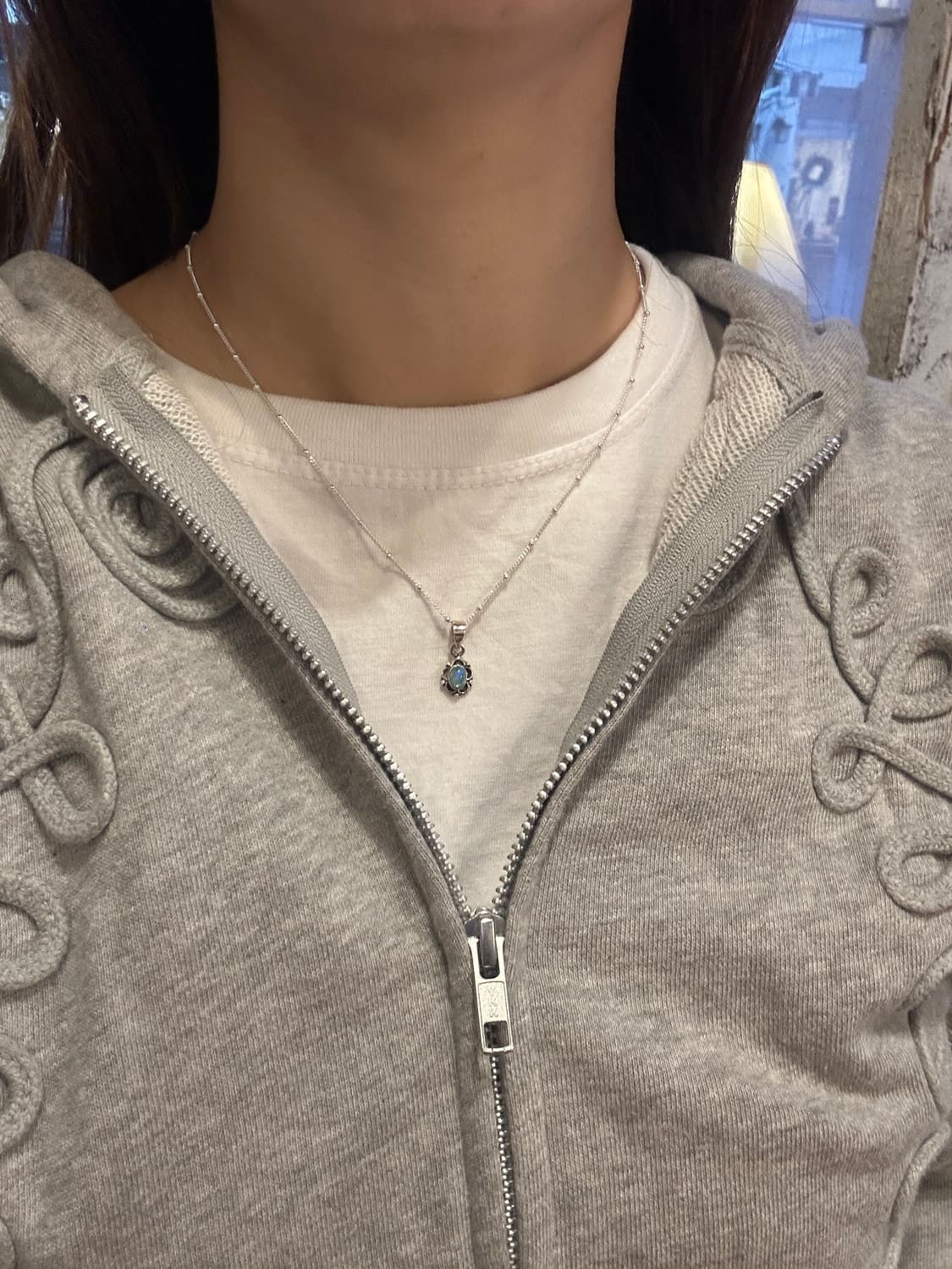 Opal 925silver necklace 상품이미지6