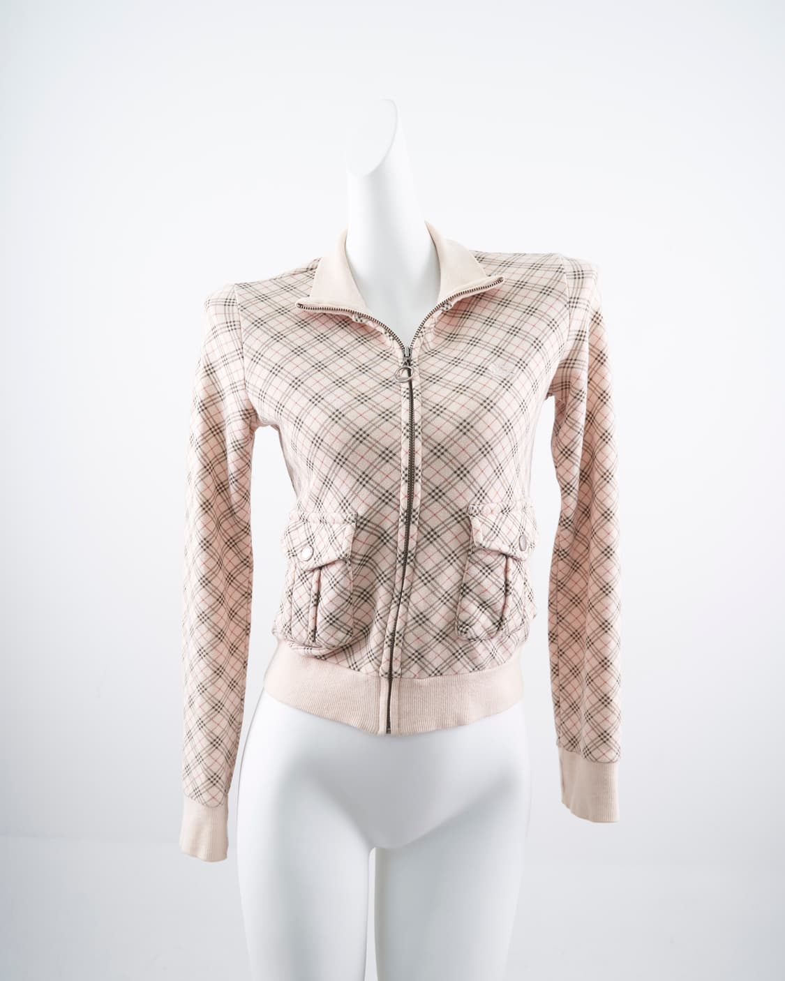 Burberry 블루라벨 핑크 노바체크 집업 상품이미지1
