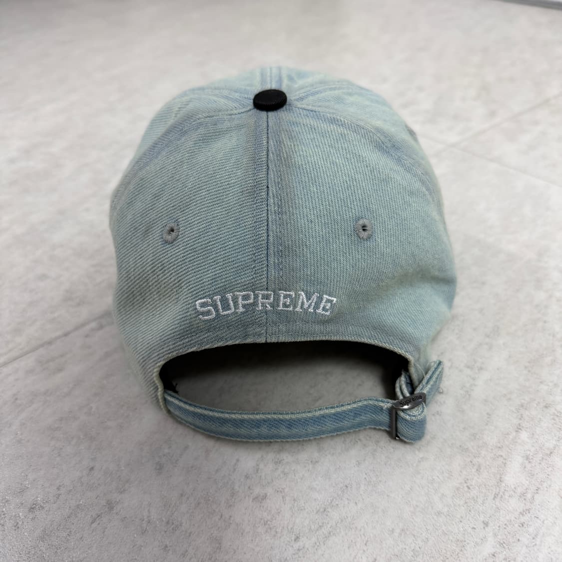 슈프림 볼캡 피그먼트 코티드 투톤 S 로고 6-패널 데님 - 25FW 상품이미지4