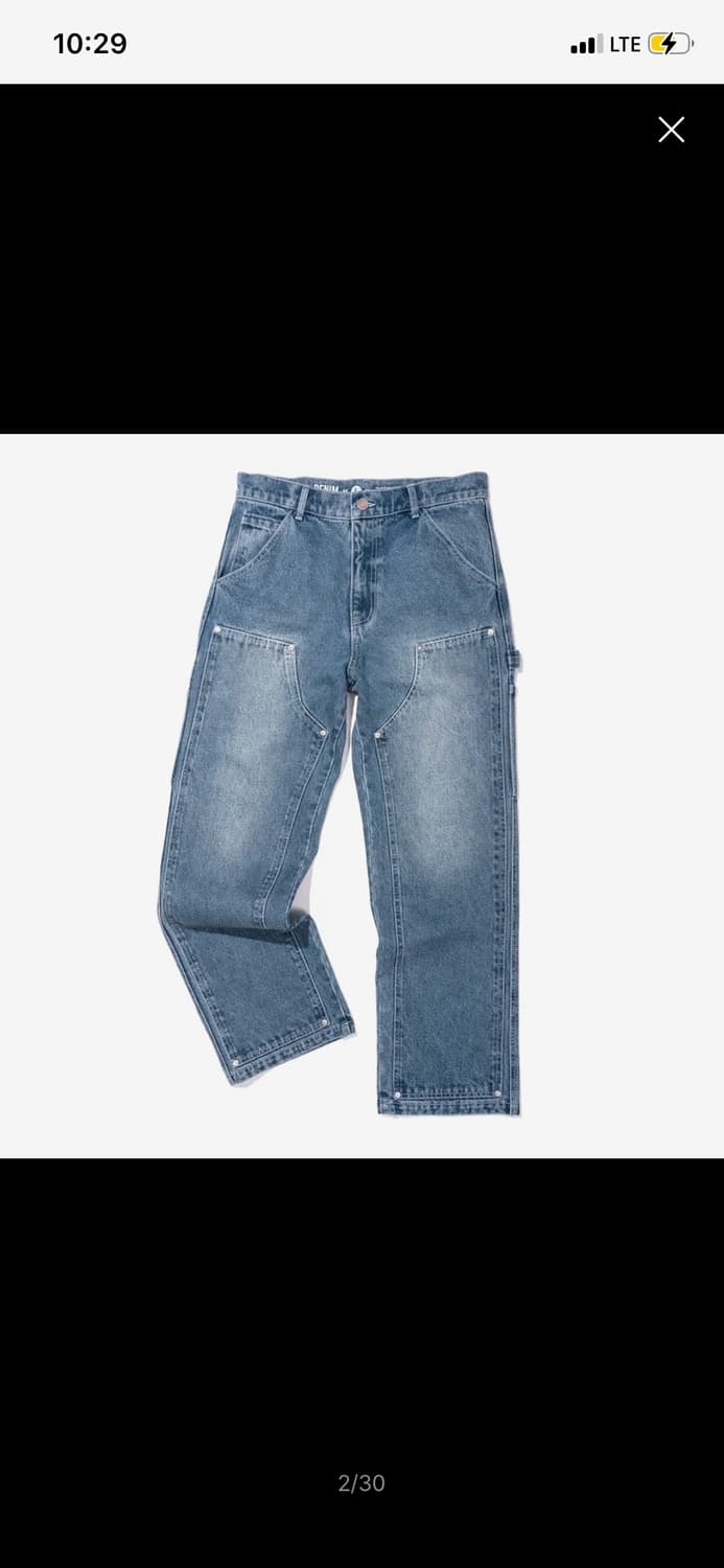 엑스트라오디너리 더블니 데님팬츠 상품이미지2