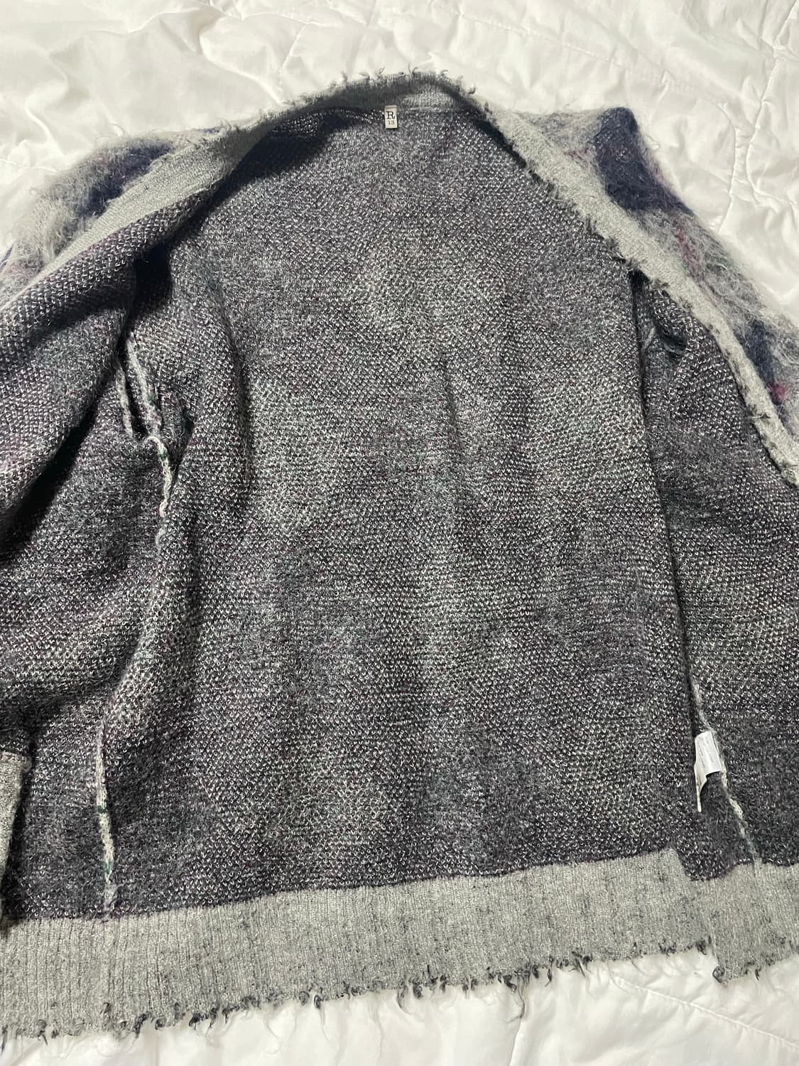 R13 아가일 패턴 가디건 상품이미지7