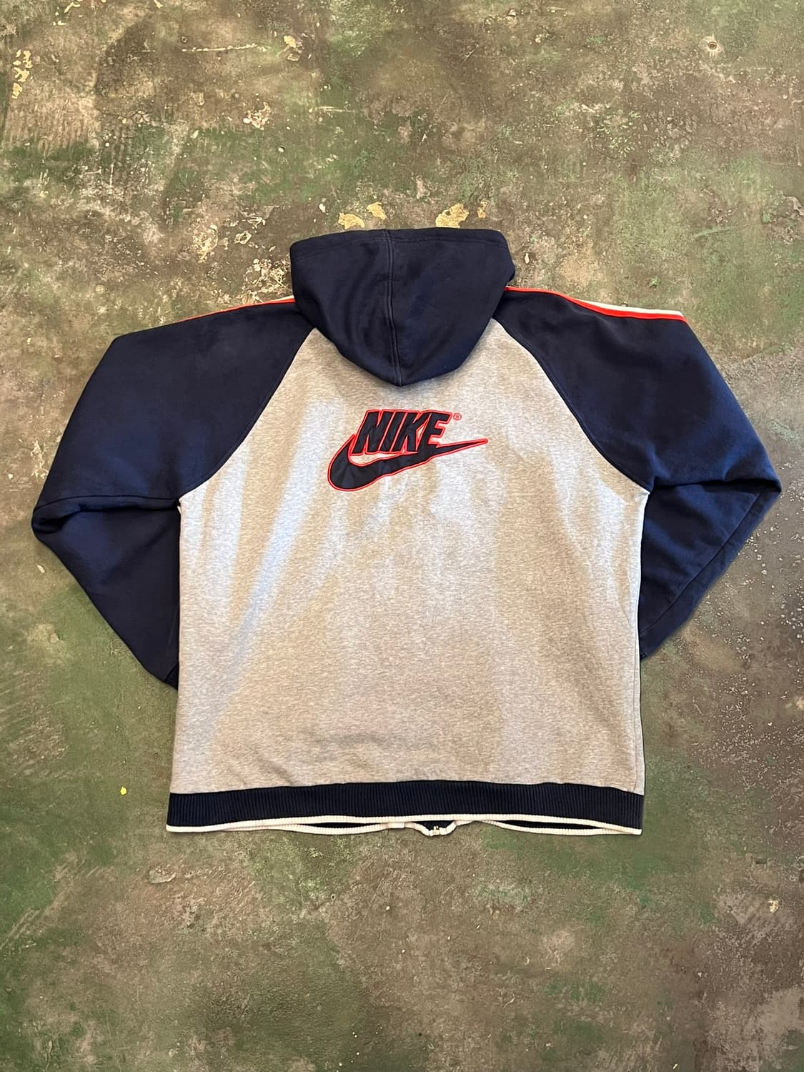 [XL] 올드 나이키 유럽 EU 후드집업 배색 자켓 상품이미지10