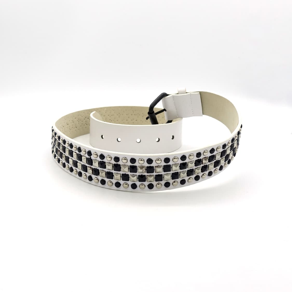 VINTAGEBELT 빈티지 스터드 화이트 벨트 상품이미지6