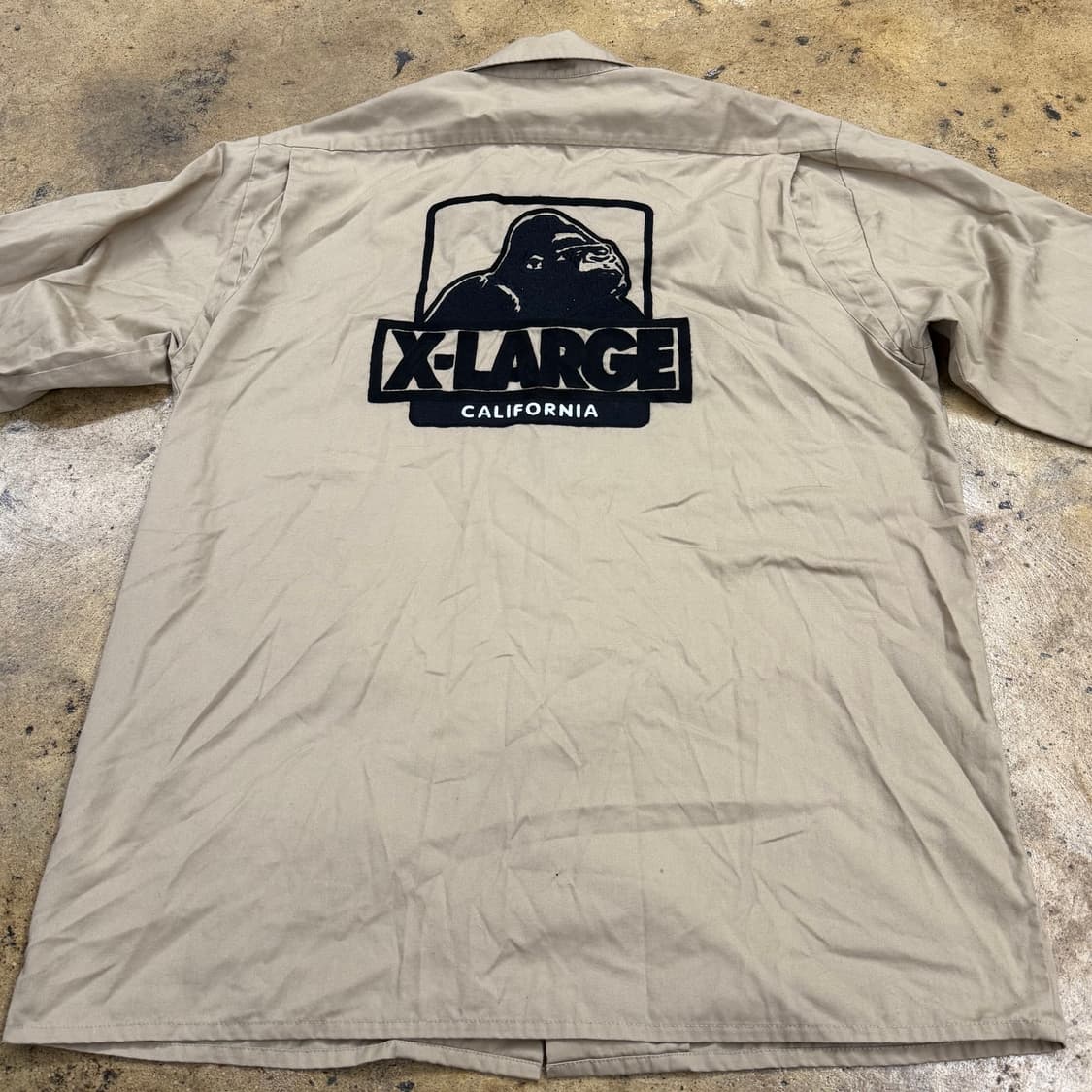 [정품/XL] XLARGE 워크 셔츠 베이지 b10 상품이미지4
