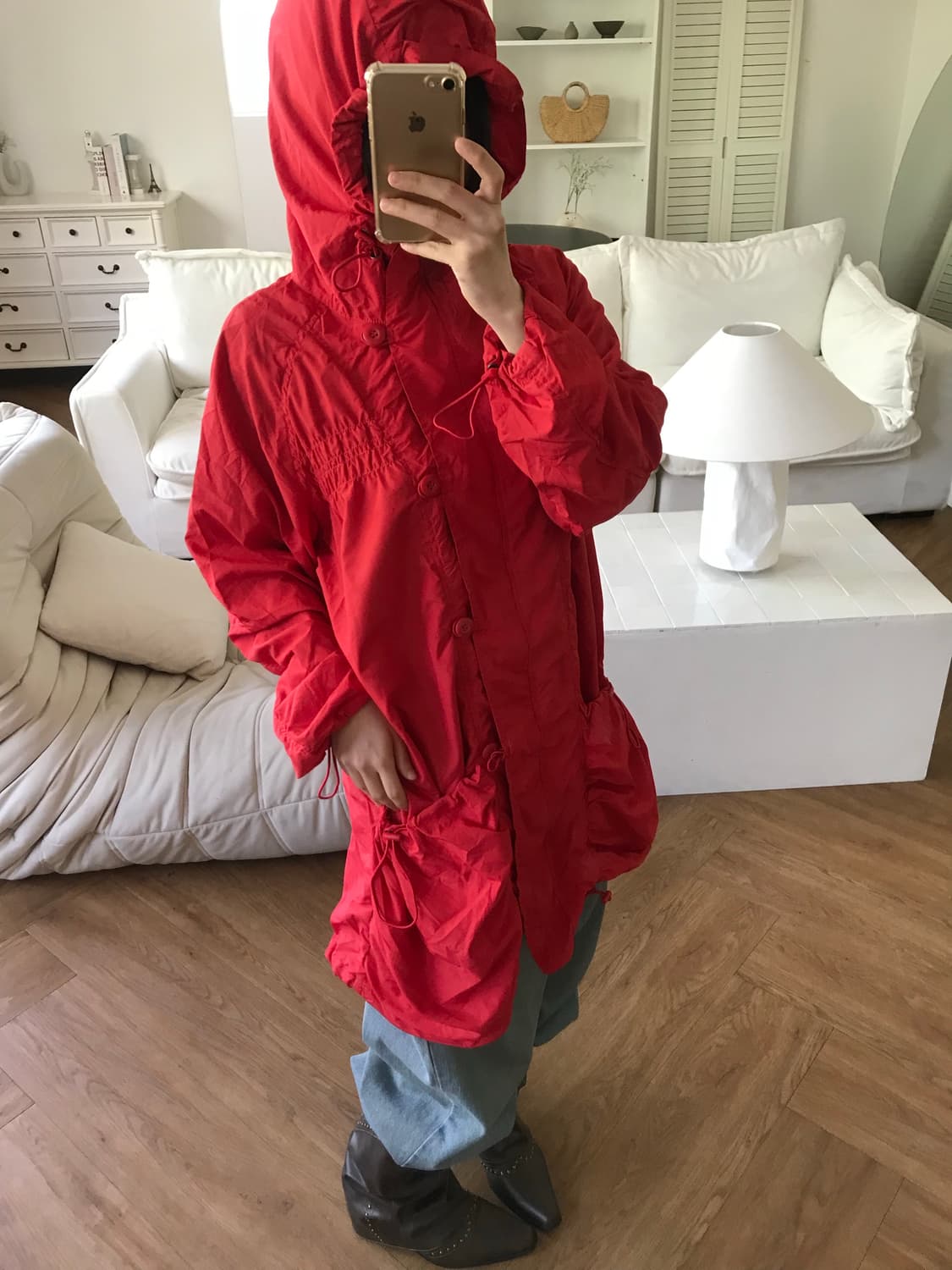 vintage red hood jumper 상품이미지6