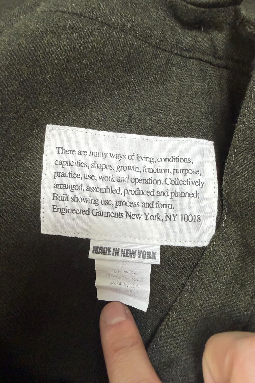 엔지니어드가먼츠 레이어드 유틸리티 울 랩 스커트 상품이미지8