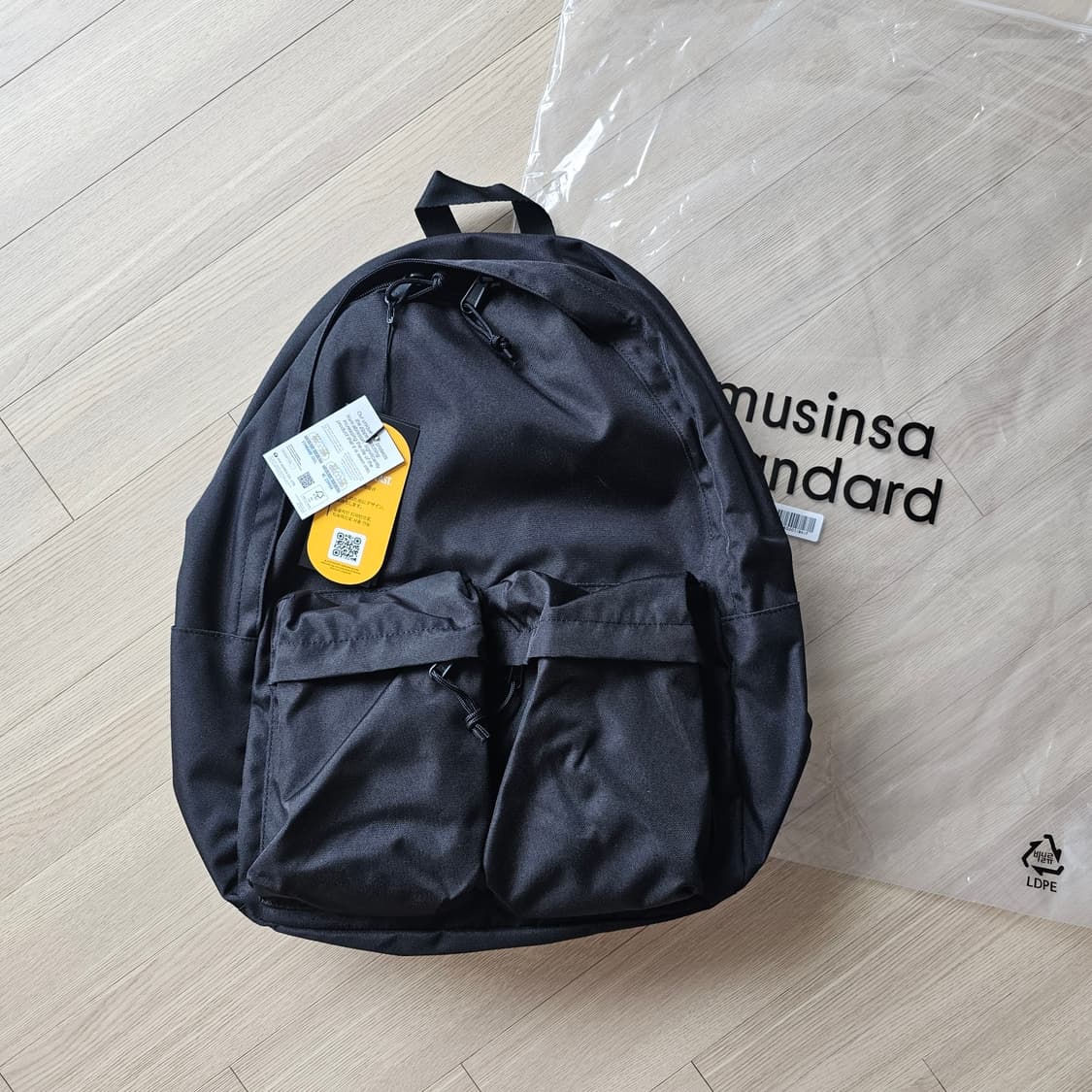 새제품) 무신사스탠다드 코듀라 빅 사이즈 투 포켓 백팩 25L 가방 공용 상품이미지1