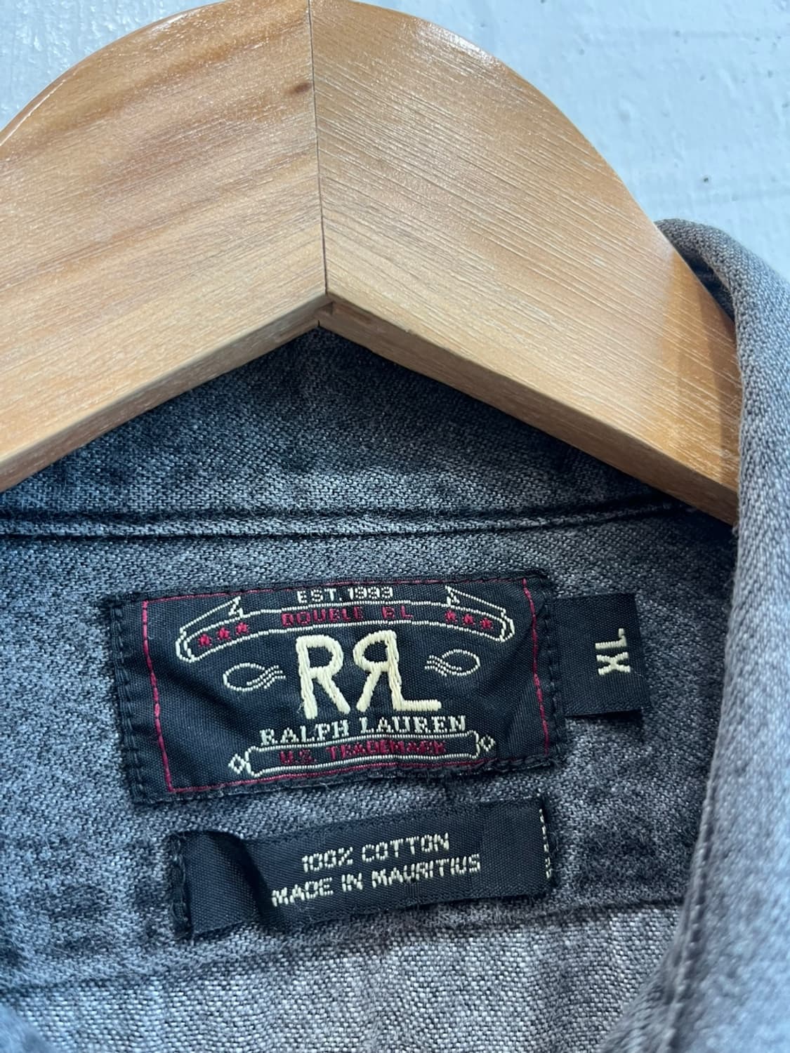 90s RRL 더블알엘 데님 셔츠 XL 상품이미지2