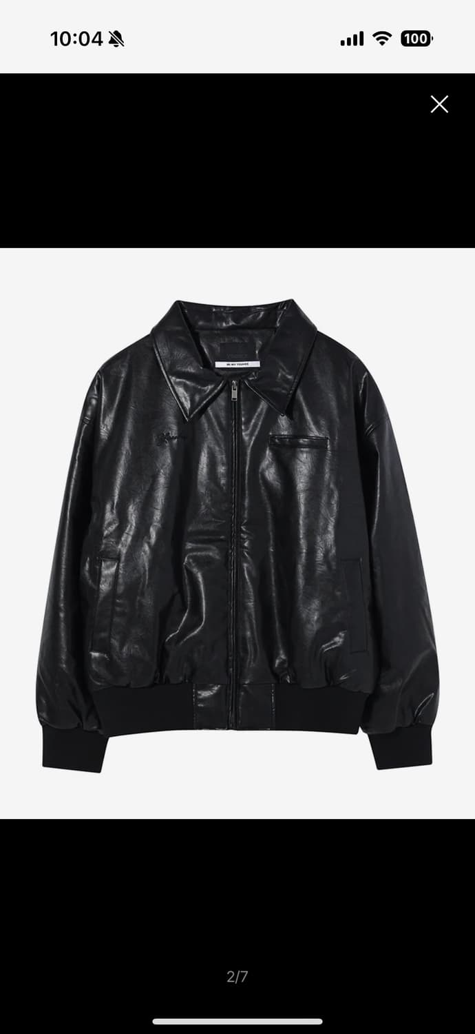 Youhee 레더자켓 LOOSE FIT LEATHER JUMPER BLA 상품이미지4