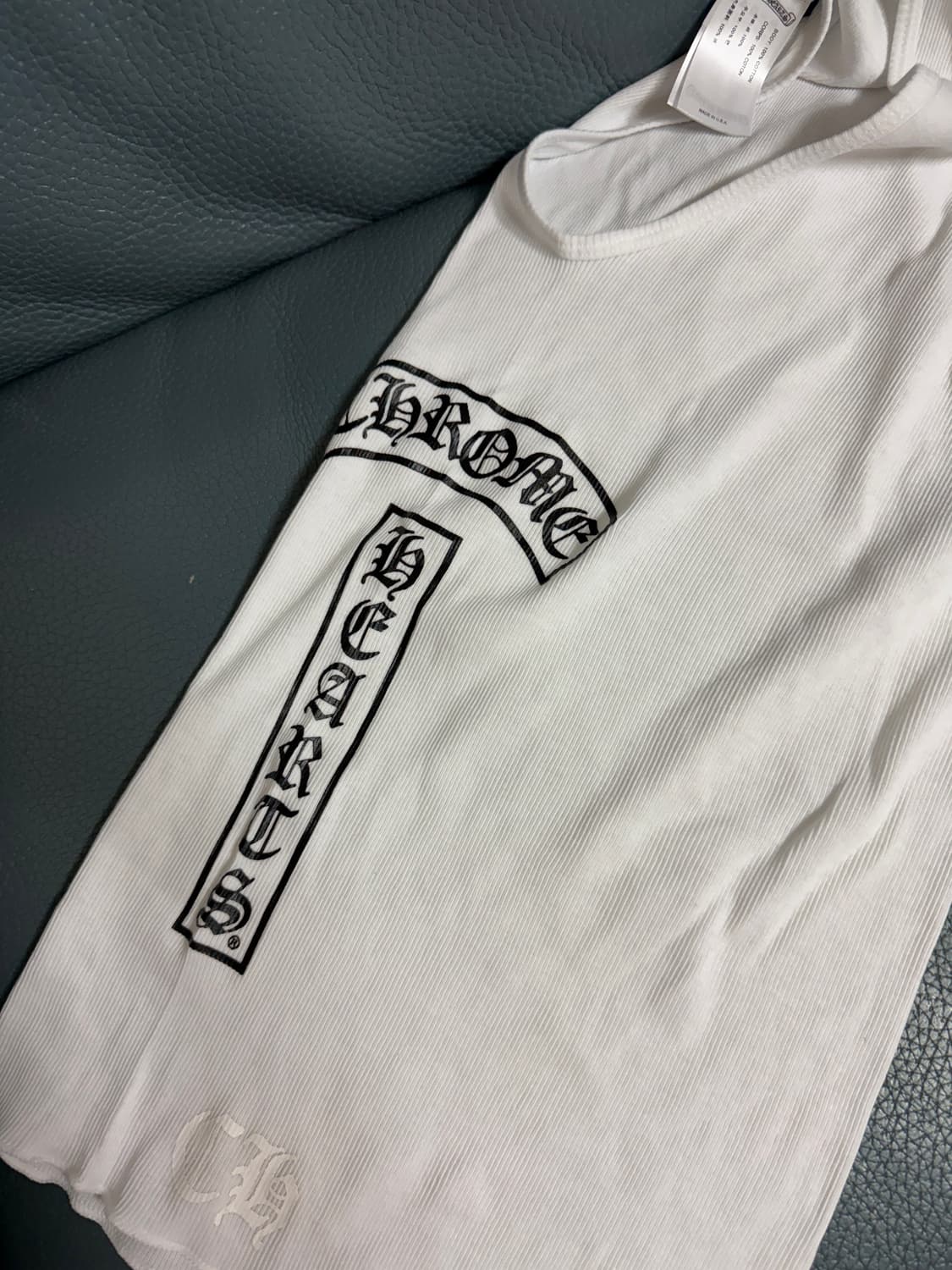크롬하츠 white t bar script탱크탑 chrome hearts 상품이미지7