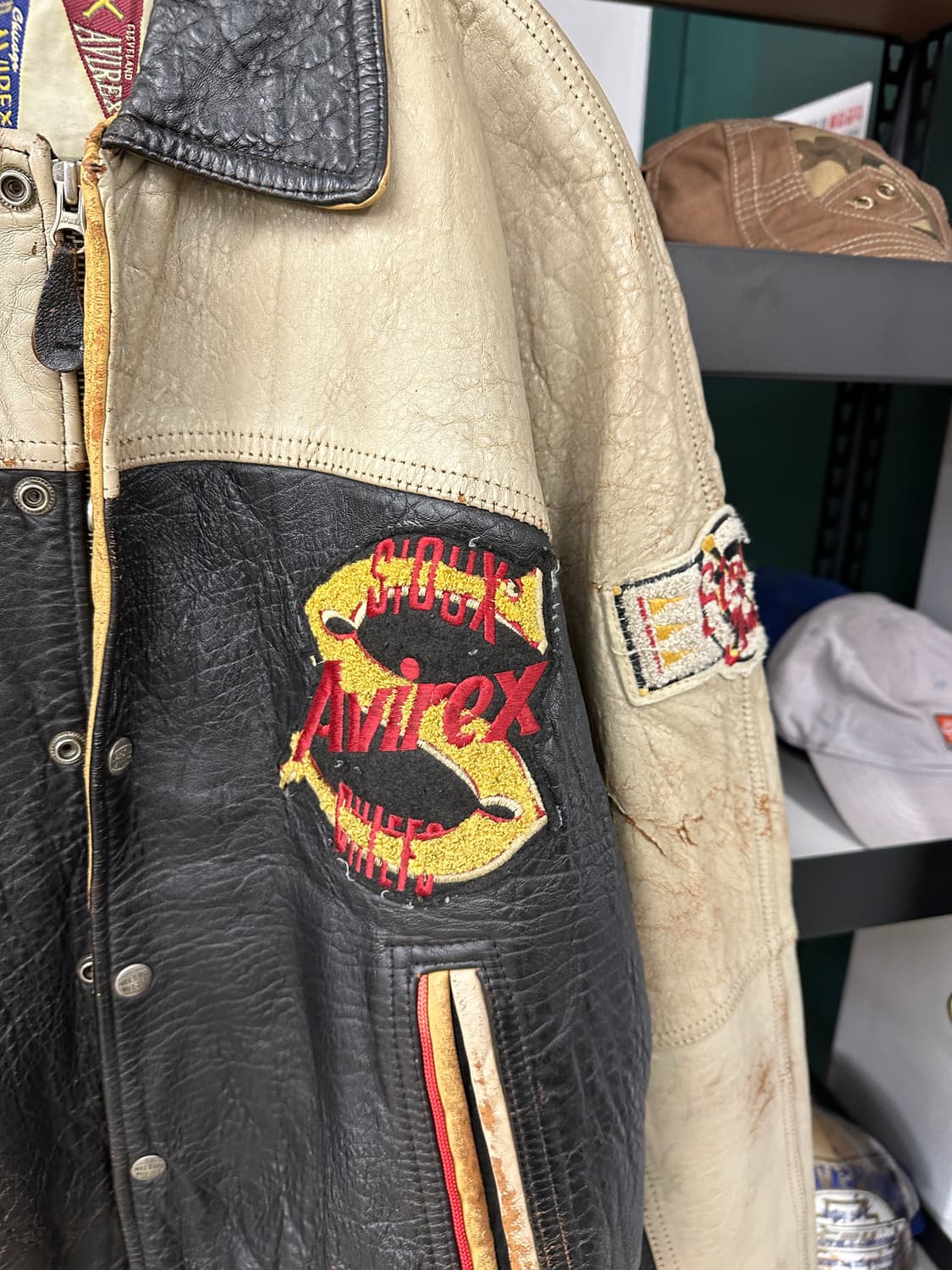 AVIREX) Sioux Chief 바시티 자켓 M 상품이미지3