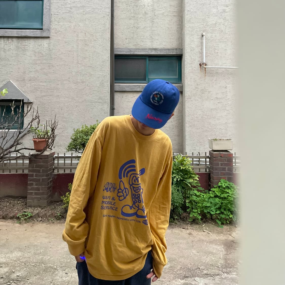 90s KBL 나래 블루버드 캡 상품이미지2