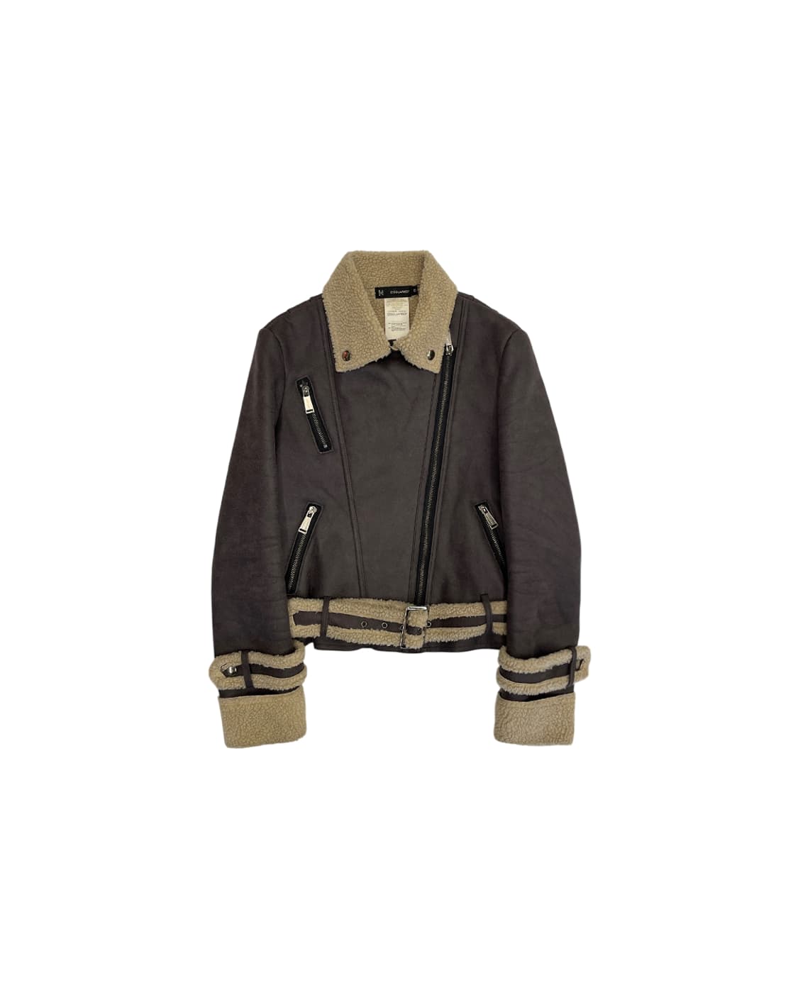 디스퀘어드2 09AW 송아지 가죽 세어링 라이더 자켓 상품이미지4